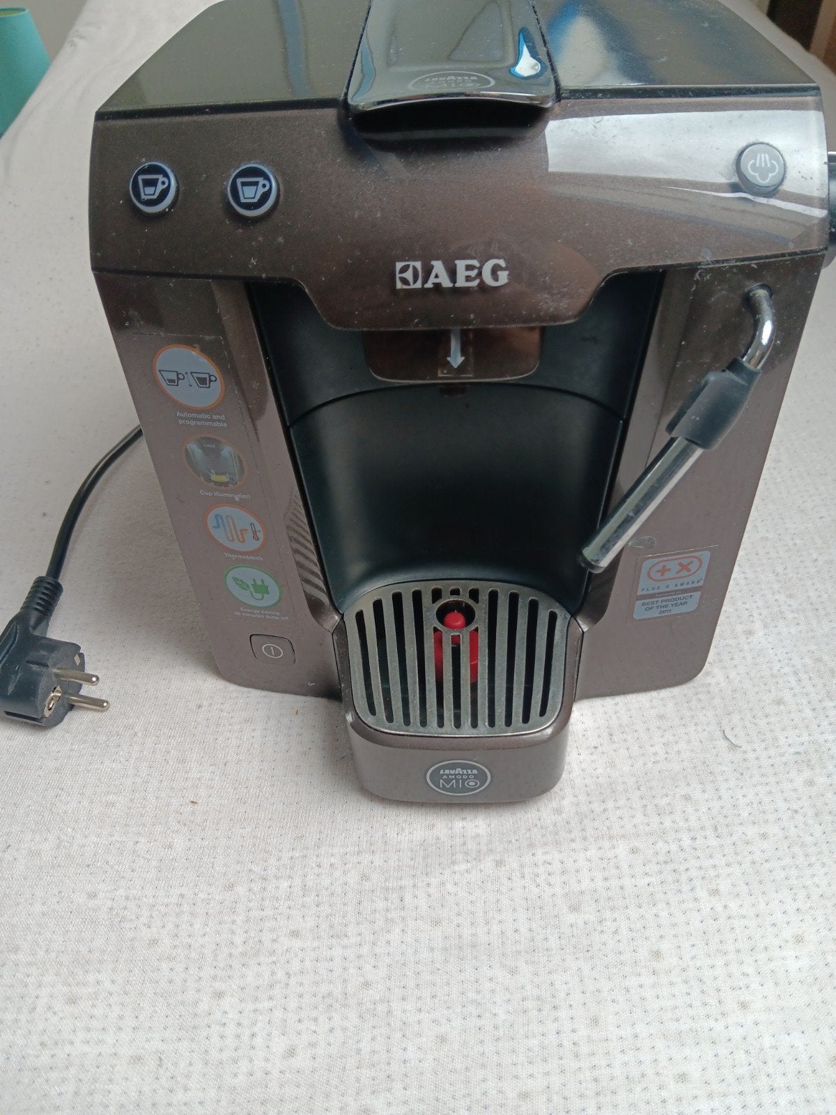 AEG Lavazza A Modo Mio Espressomachine, Witgoed en Apparatuur, Koffiezetapparaten, Ophalen, Koffiepads en cups, Gebruikt, Espresso apparaat
