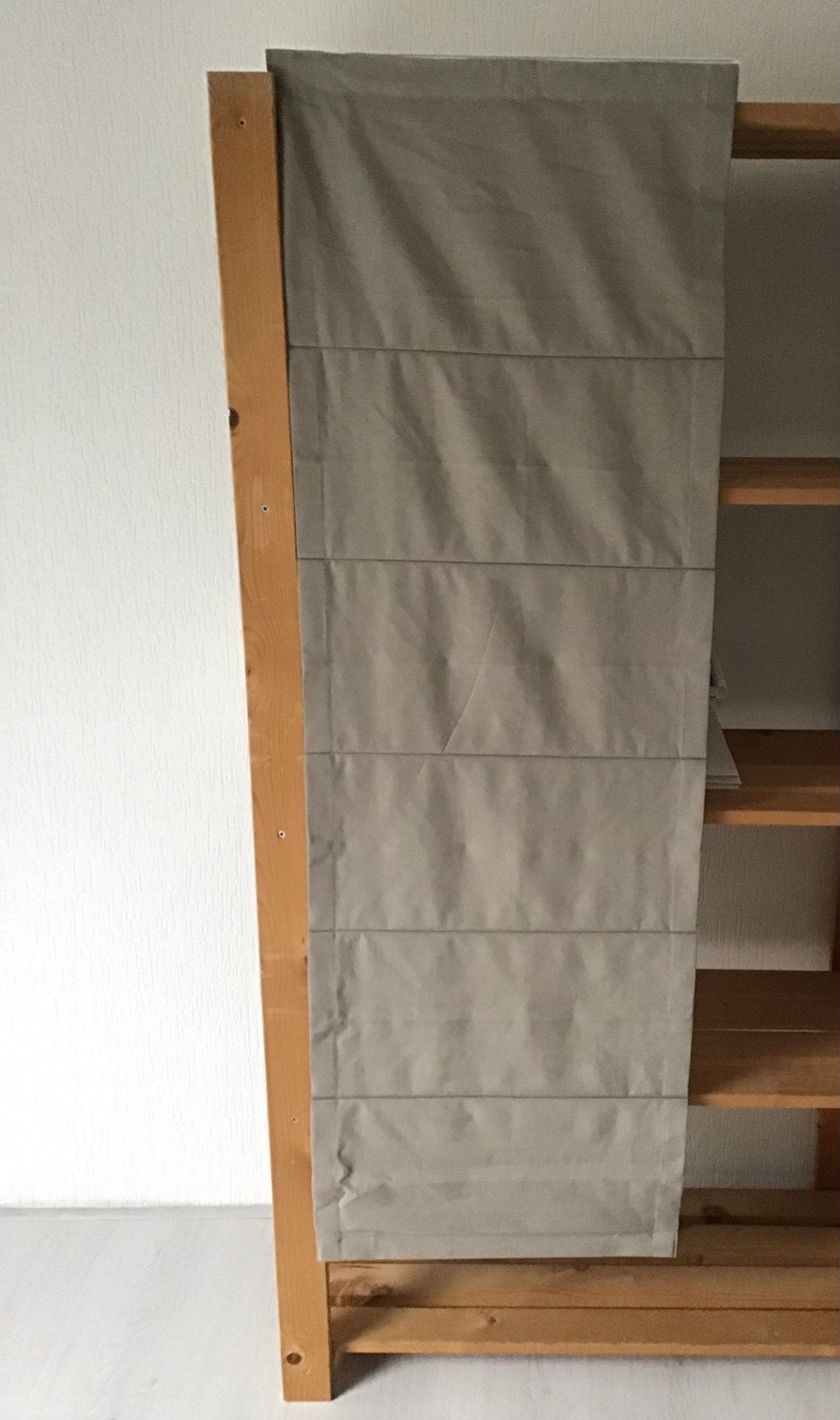 vouwgordijn van 50 cm breed en 150 cm lang., Ophalen, Gebruikt, Crème, Vouwgordijn
