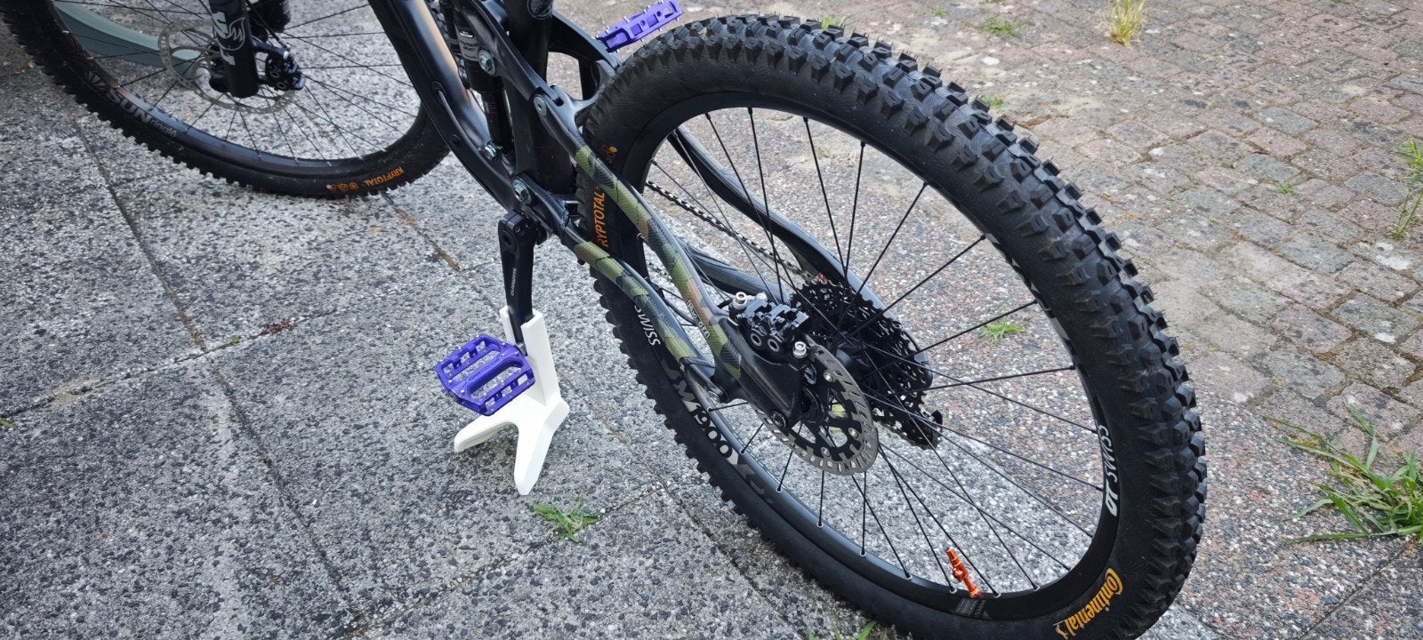 Handige Fietsstandaard - Wit, Compact en Draagbaar, Ophalen of Verzenden, Gebruikt, Onbekend