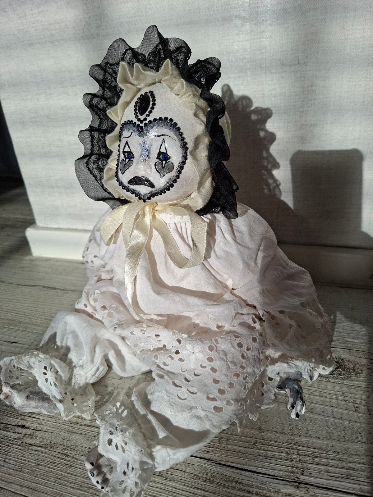 OOAK doll..cry baby, Ophalen of Verzenden, Zo goed als nieuw, Versiering, Halloween of Griezel