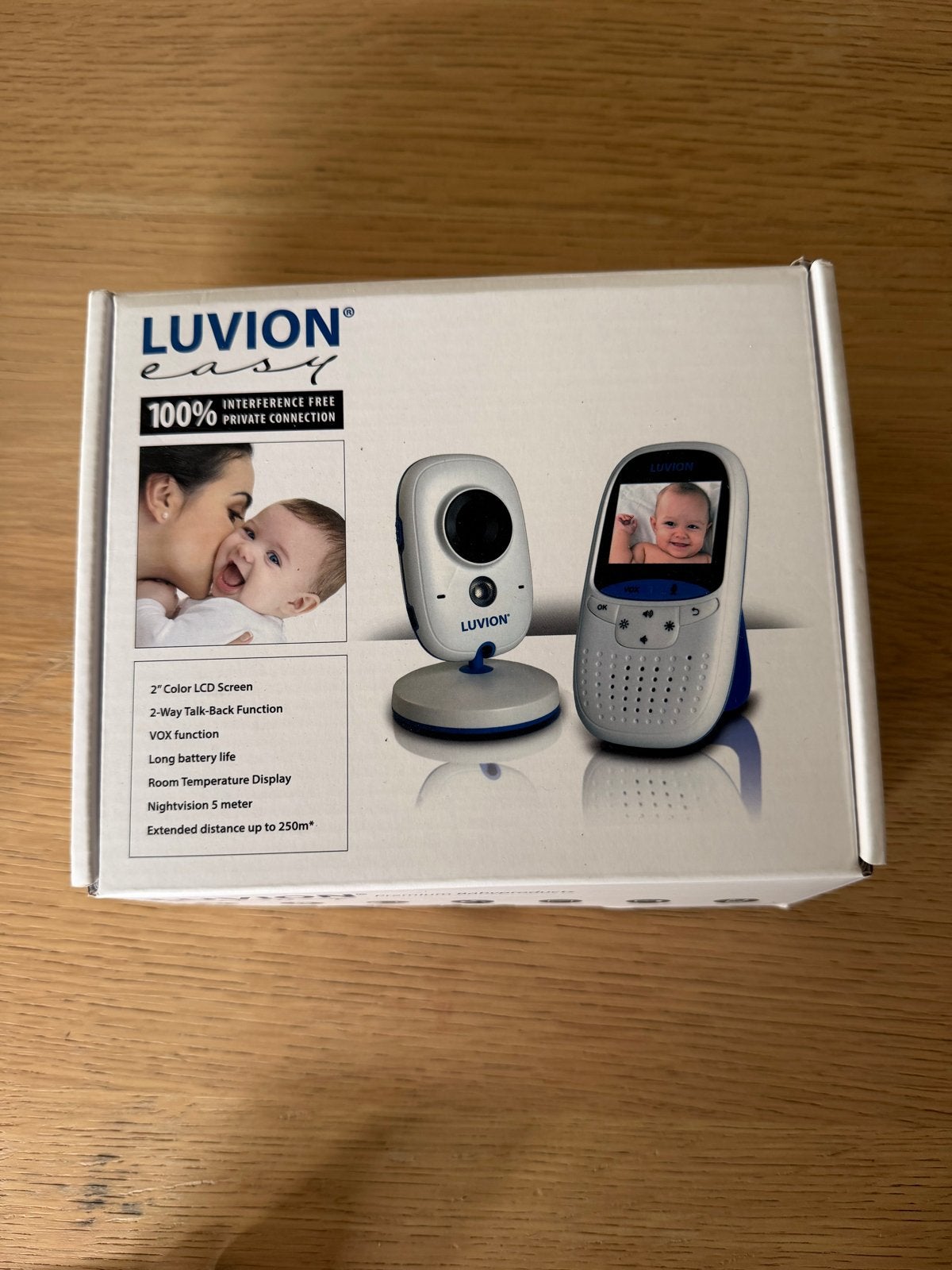 Luvion Easy Babyfoon met Camera en Terugspreekfunctie, Ophalen of Verzenden, Zo goed als nieuw, 250 meter of meer, Camera