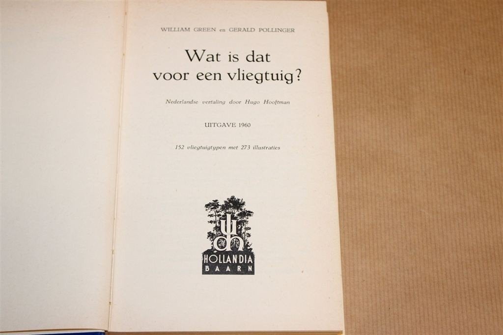 Wat is dat voor een Vliegtuig? [1960] — Herkenningsgids, Gebruikt, Schaalmodel, N.v.t., N.v.t.
