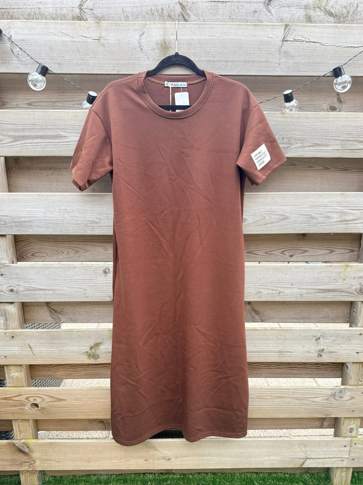 Biba Style | Tshirtjurk bruin | One size, Verzenden, Nieuw, Bruin, Boven de knie