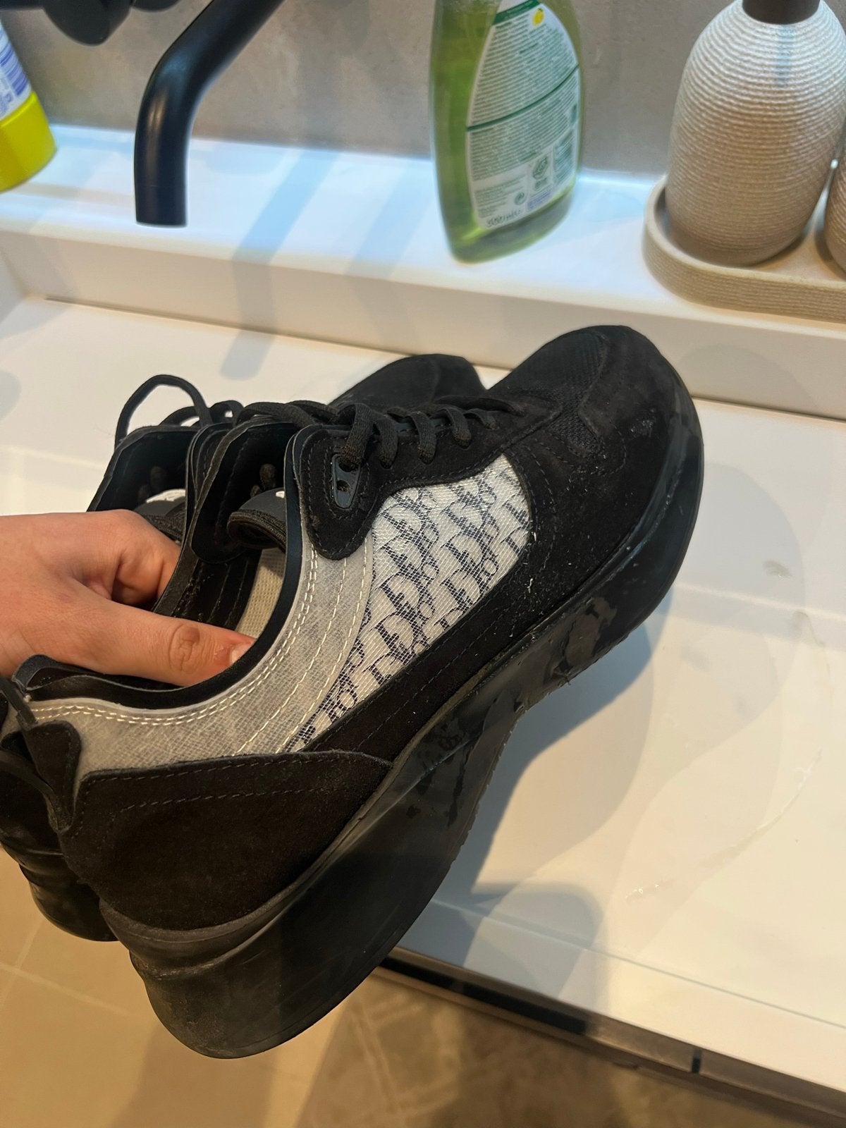 Dior B22 Sneakers Zwart/Grijs, Kleding | Heren, Schoenen, Gedragen, Sneakers of Gympen, Zwart, Verzenden
