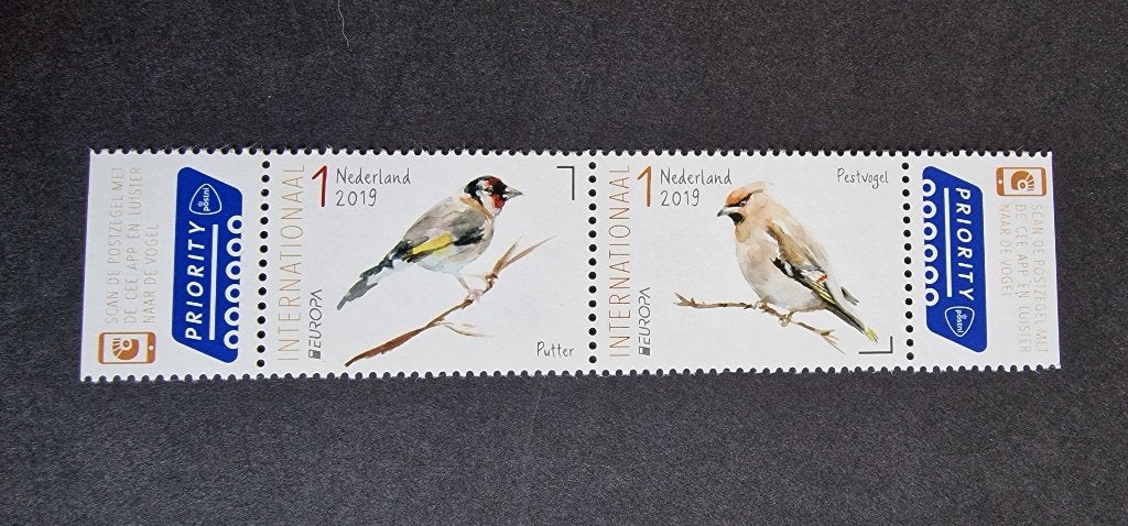 2019 NVPH 3738-3739 PostEurop Vogels in Nederland. Priority., Ophalen of Verzenden, Na 1940, Postfris