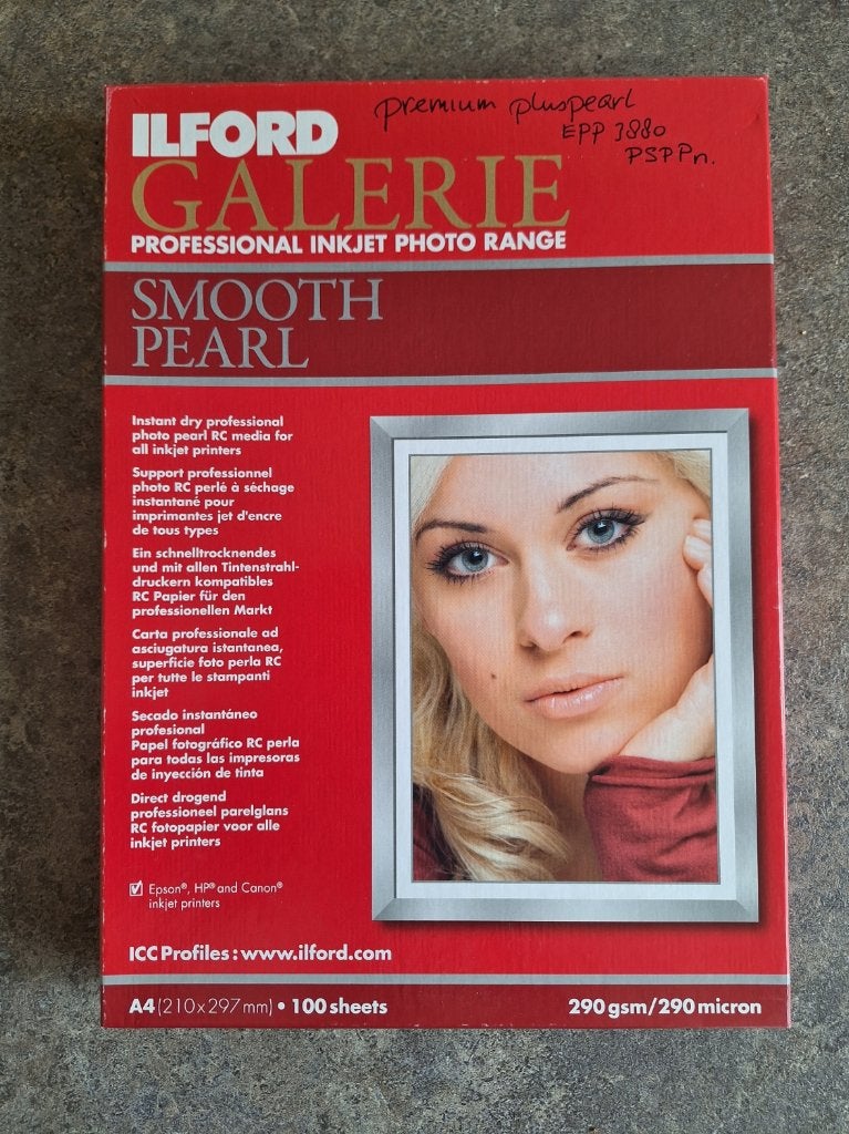 Ilford Fotopapier Smooth Pearl A4 290gsm, Ophalen of Verzenden, Zo goed als nieuw, Ilford