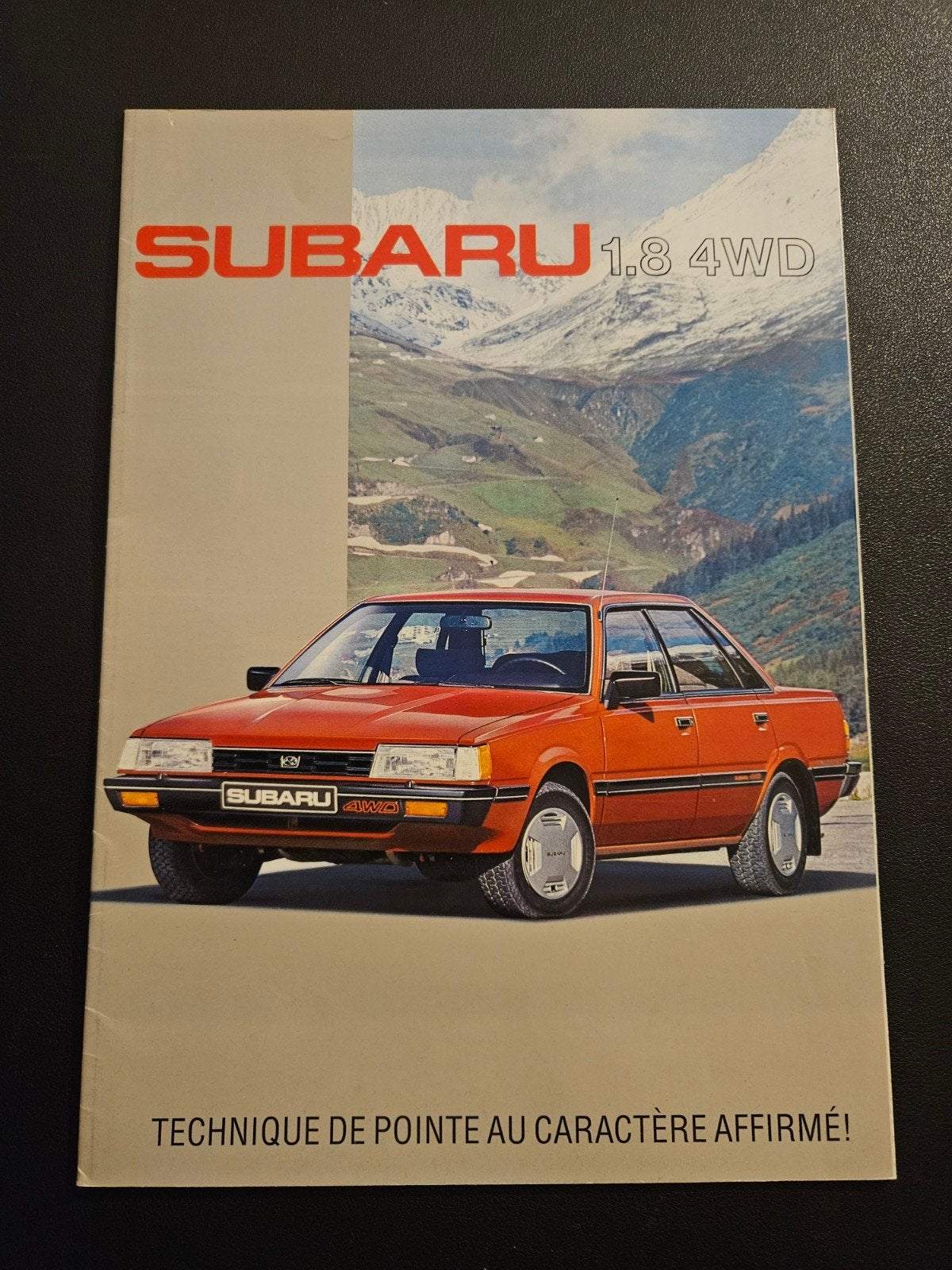 Brochure Subaru 1800 4WD 1985, Ophalen of Verzenden, Zo goed als nieuw, Overige merken