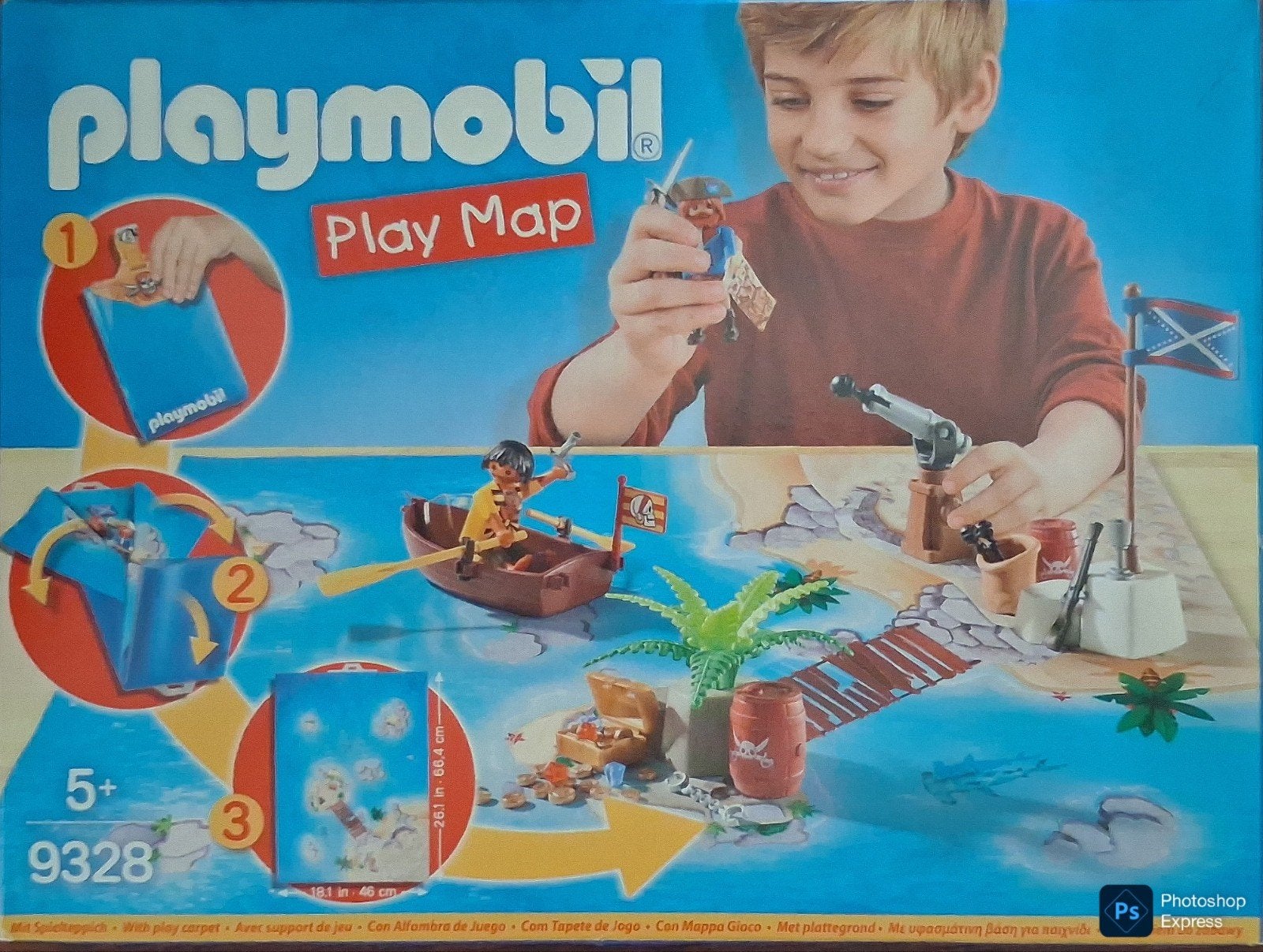 Play Map Piraten Met Plattegrond 9328, Ophalen of Verzenden, Zo goed als nieuw, Complete set