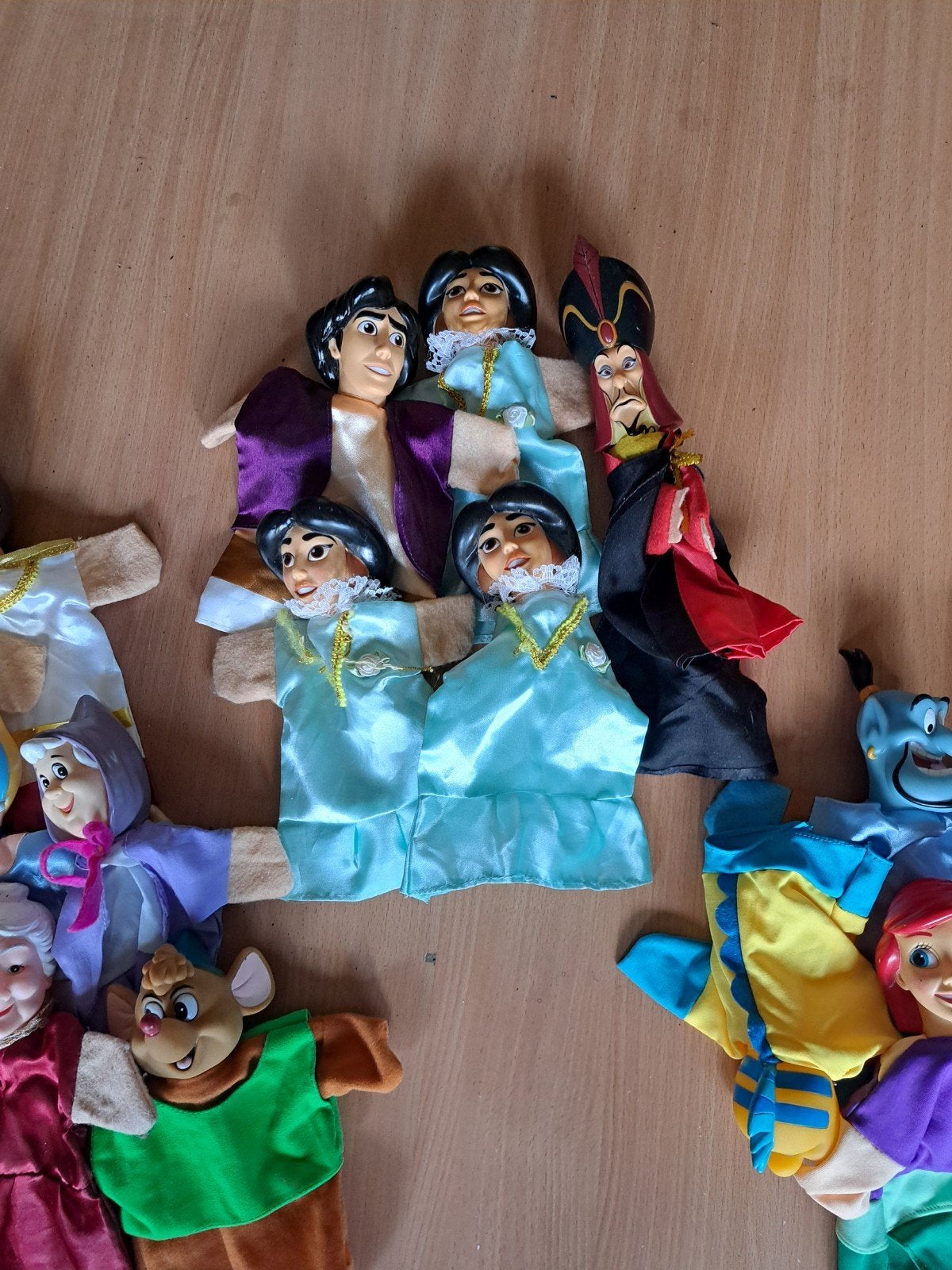 Disney handpoppen - Aladdin, De Kleine Zeemeermi, Ophalen of Verzenden, Gebruikt, Overige typen