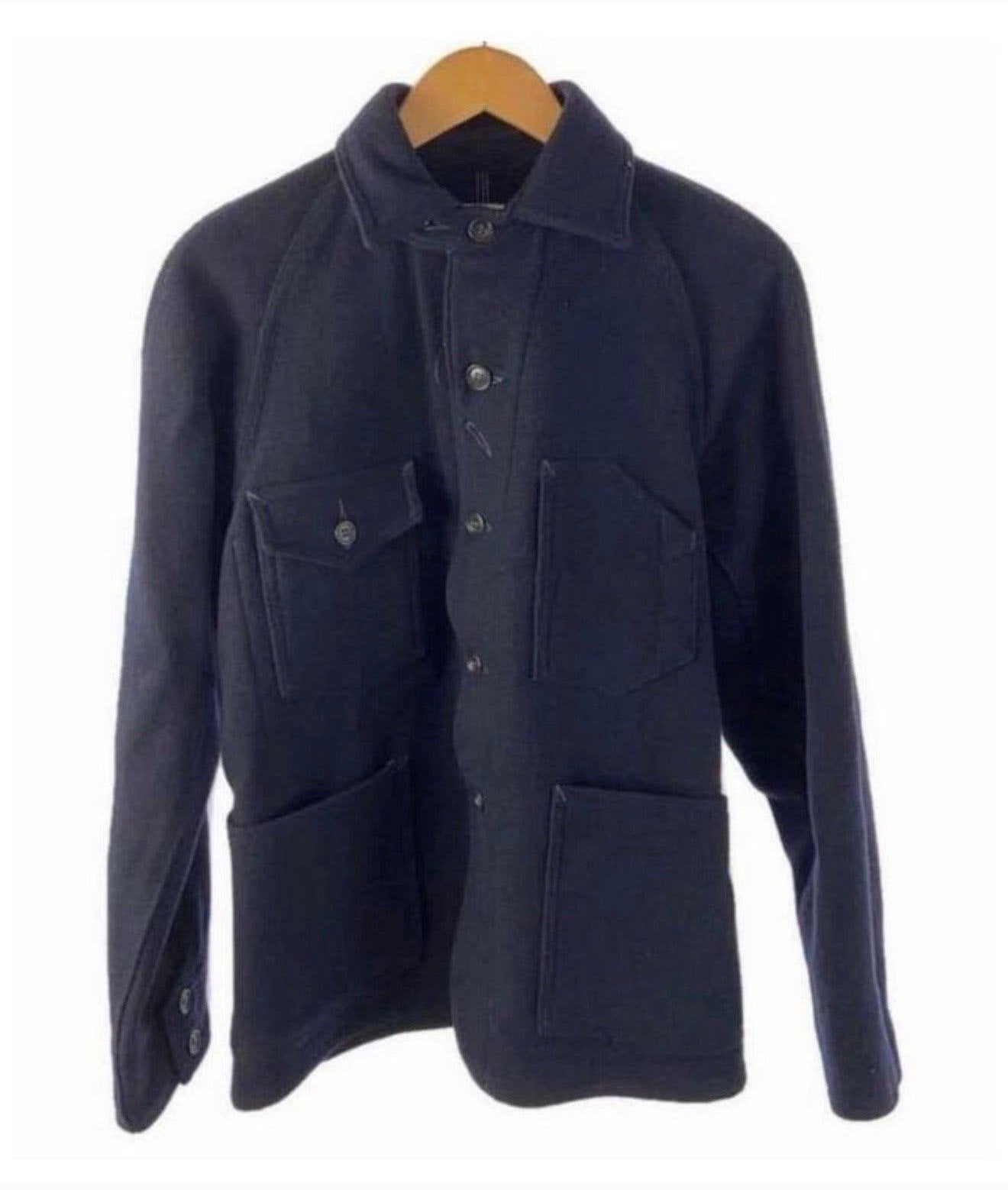 Designer POST OVERALLS Jacket Wol Wollen jack vest Navy M, M, Ophalen of Verzenden, Zo goed als nieuw, M