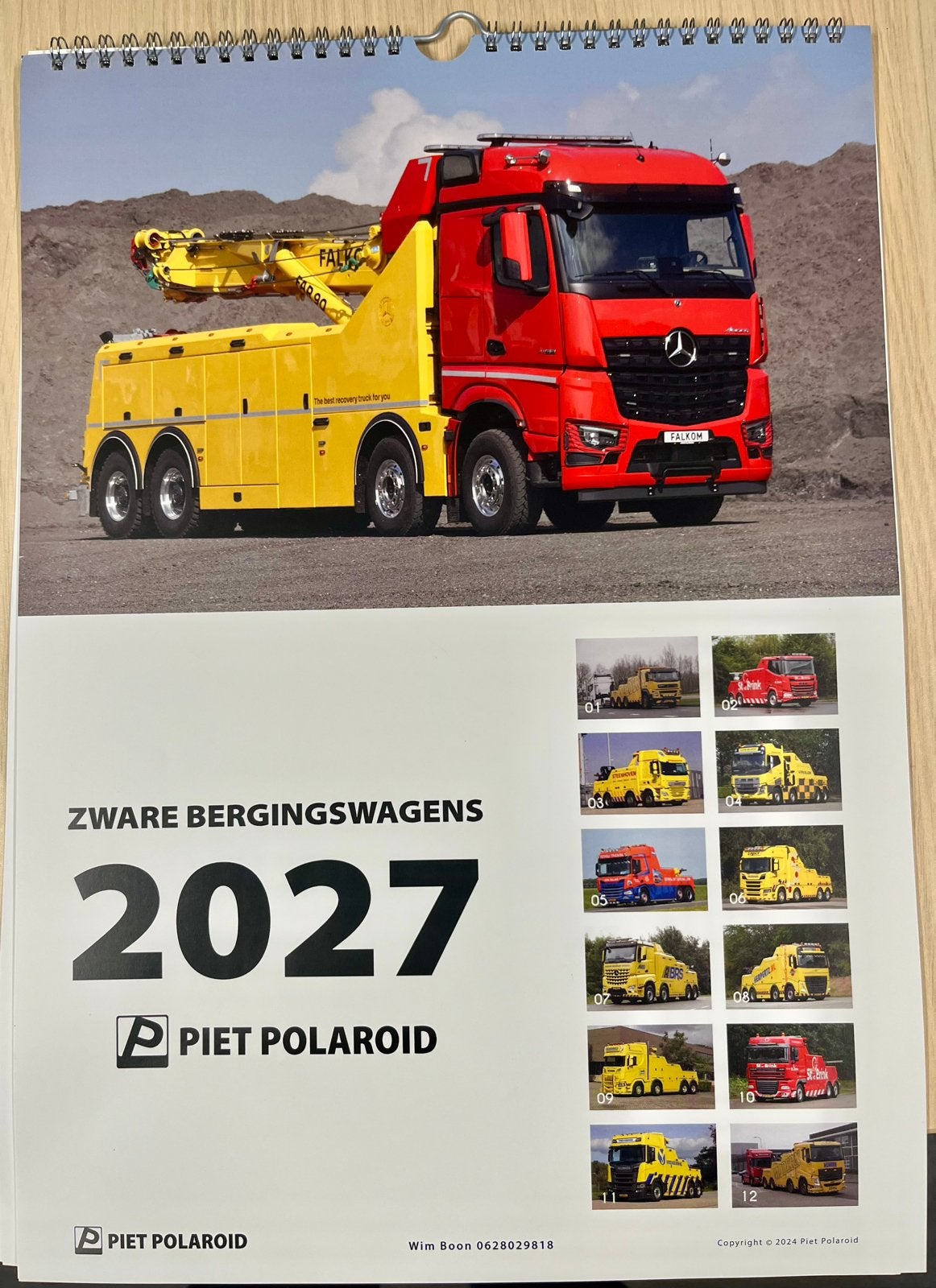 Zware bergingsvoertuigen kalender 2027, Ophalen of Verzenden, Nieuw, Vrachtwagen