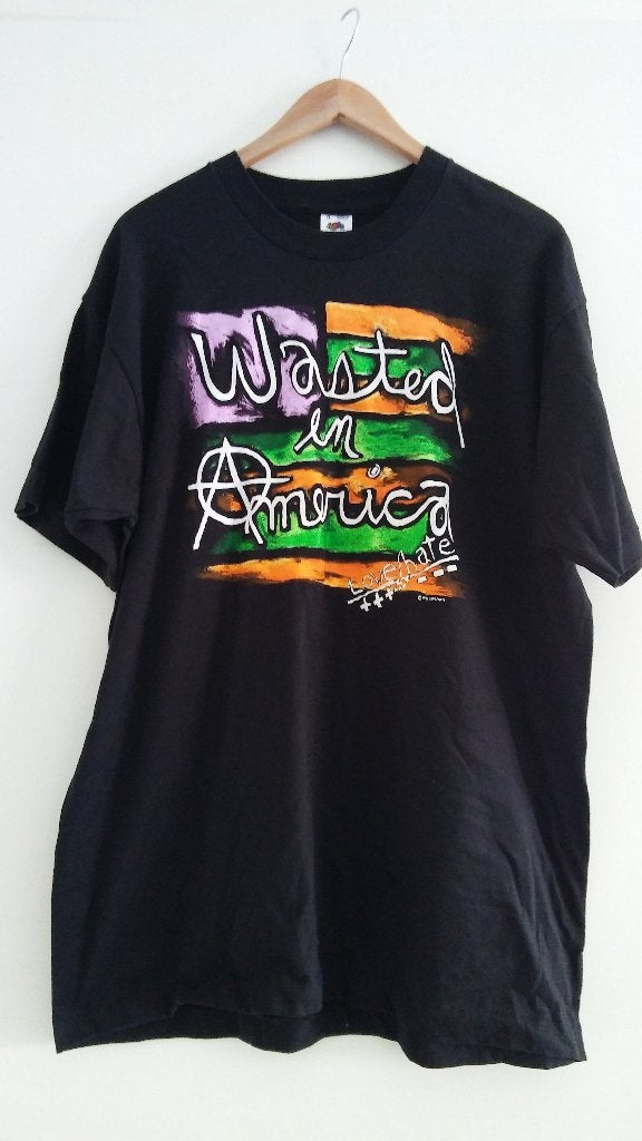 Wasted in America Love Hate shirt rare vintage 1992 tour, Ophalen of Verzenden, Zo goed als nieuw, Kleding