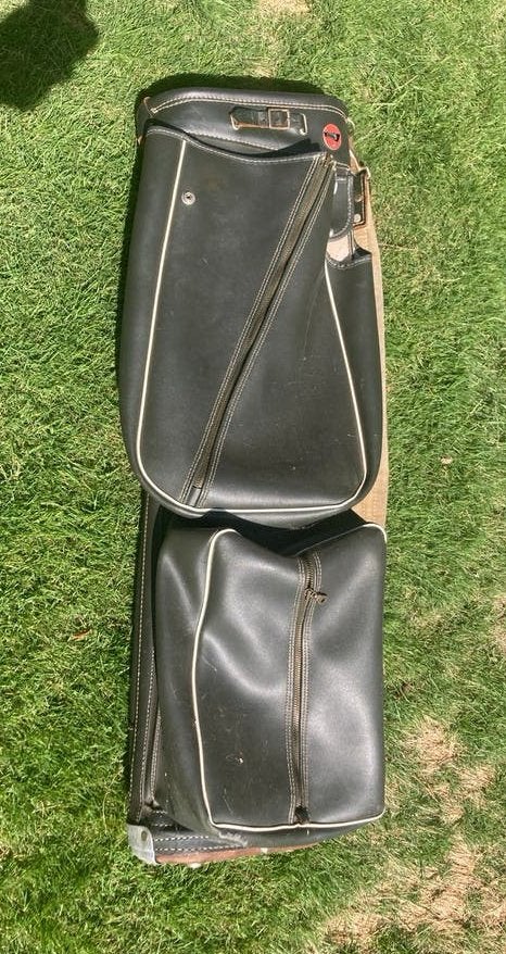 Vintage Golf Tas - Donkergroen met Draagriem, Sport en Fitness, Golf, Ophalen of Verzenden, Gebruikt, Tas, Overige merken