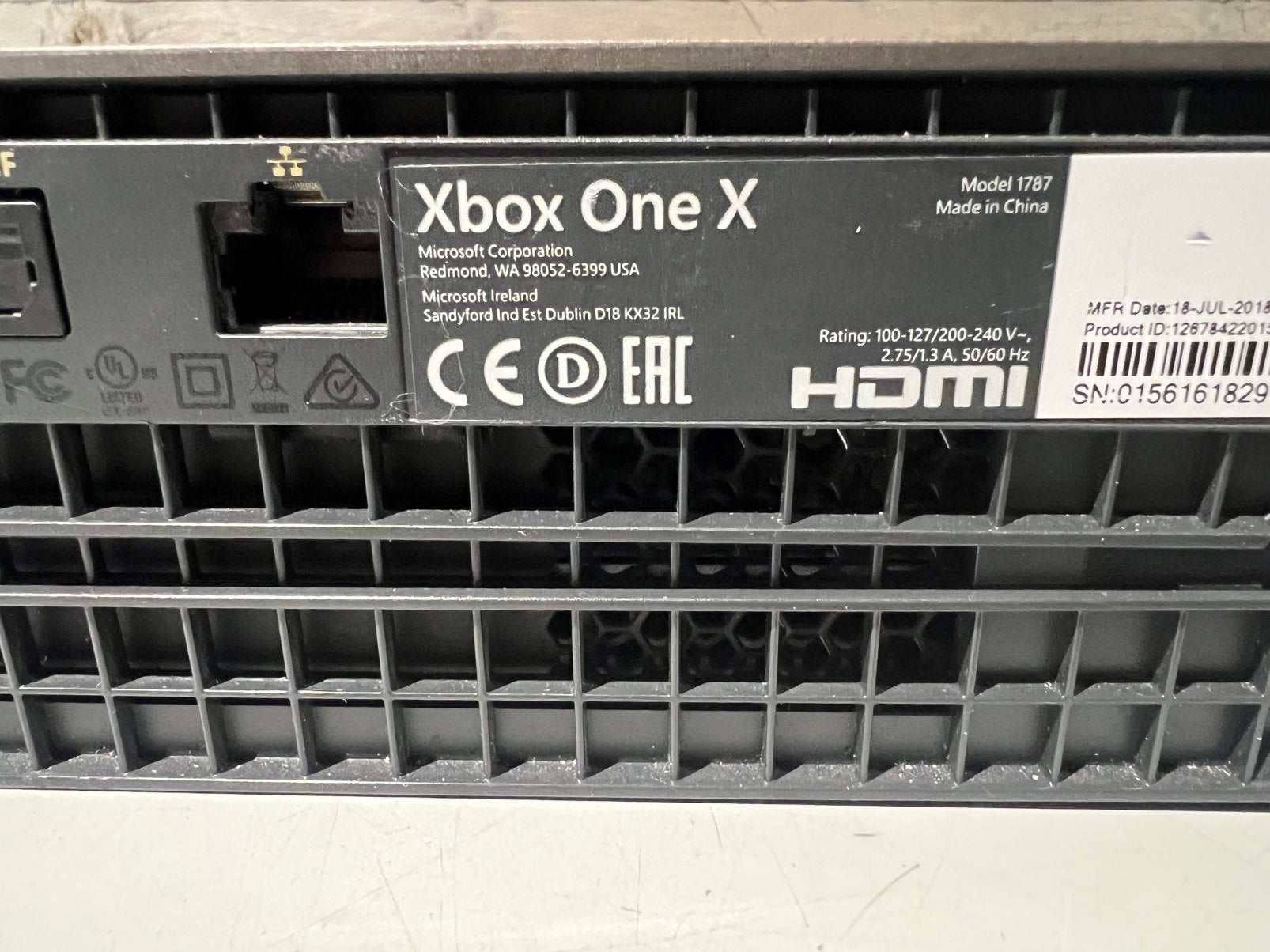 Xbox one x model 1787, Ophalen of Verzenden, Nvt, Met 1 controller, Nvt