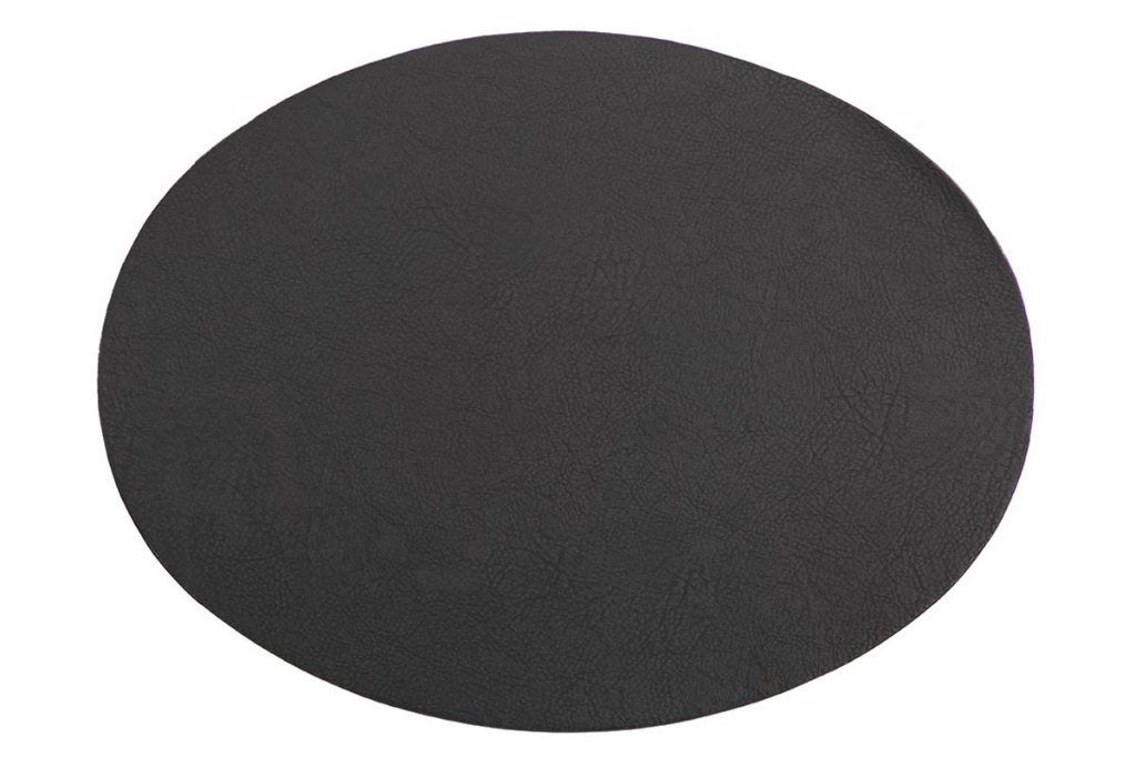 Placemat 5+1 gratis | Ovaal  zwart | 45x33cm | 2-zijdig, Zwart, Afneembaar, Nieuw, Ophalen of Verzenden
