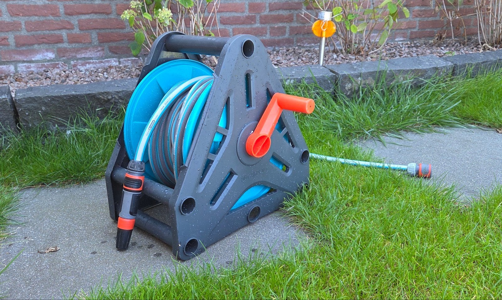 gardena tuinslanghaspel, Tuin en Terras, Tuinslangen, Ophalen, Zo goed als nieuw, Tuinslanghaspel