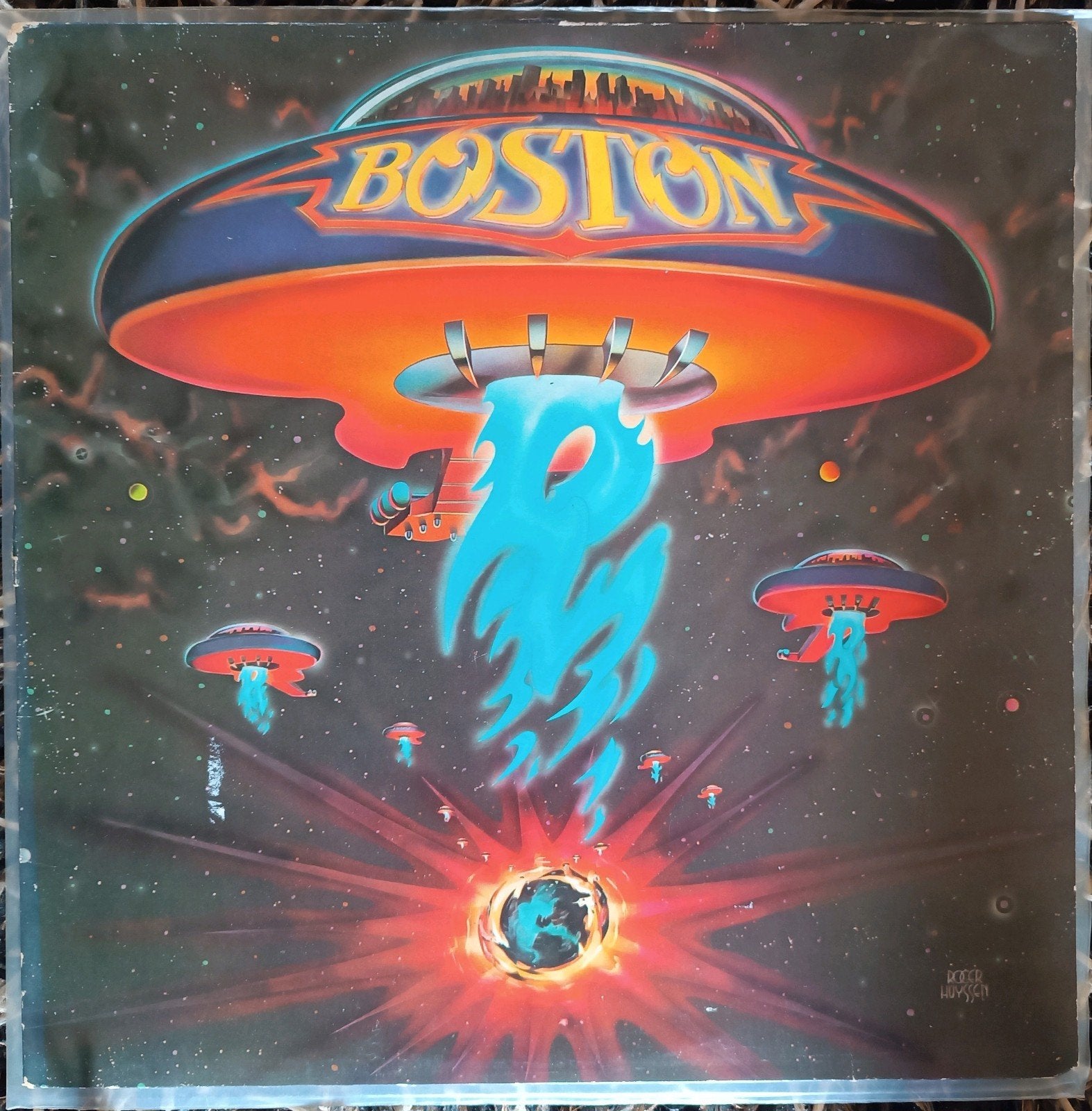 Boston LP - Debuutalbum van de legendarische rockband, Cd's en Dvd's, LP, Gebruikt, Originele persing, Ophalen of Verzenden