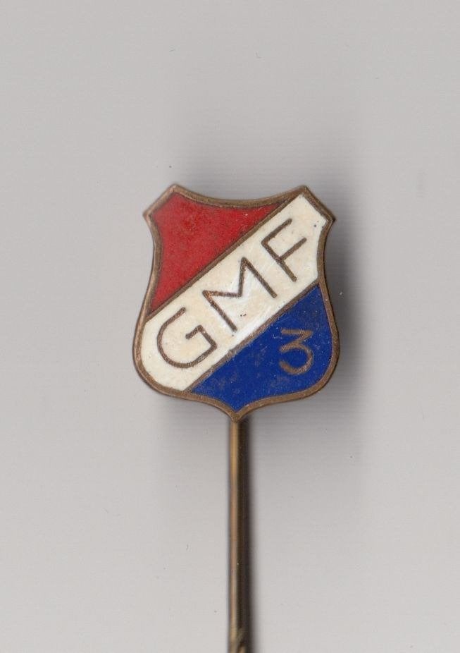 GMF Gezamelijke Militaire Fondsen speldje, Niet vindbaar, Niet vindbaar, Nederland, Embleem of Badge