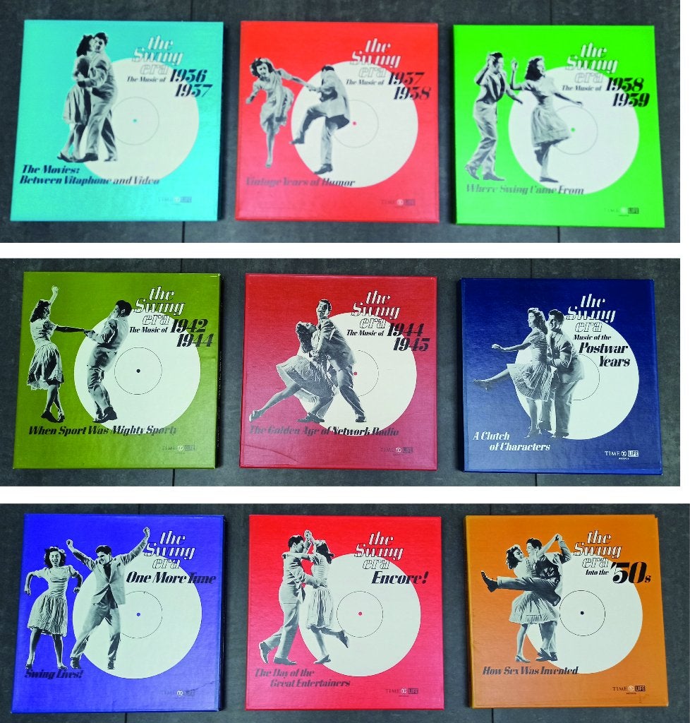 The Swing Era - Jaren 30-50 - 9 LP boxen, Cd's en Dvd's, Vinyl | Overige Vinyl, Boxset, Gebruikt, Ophalen of Verzenden, 12 inch