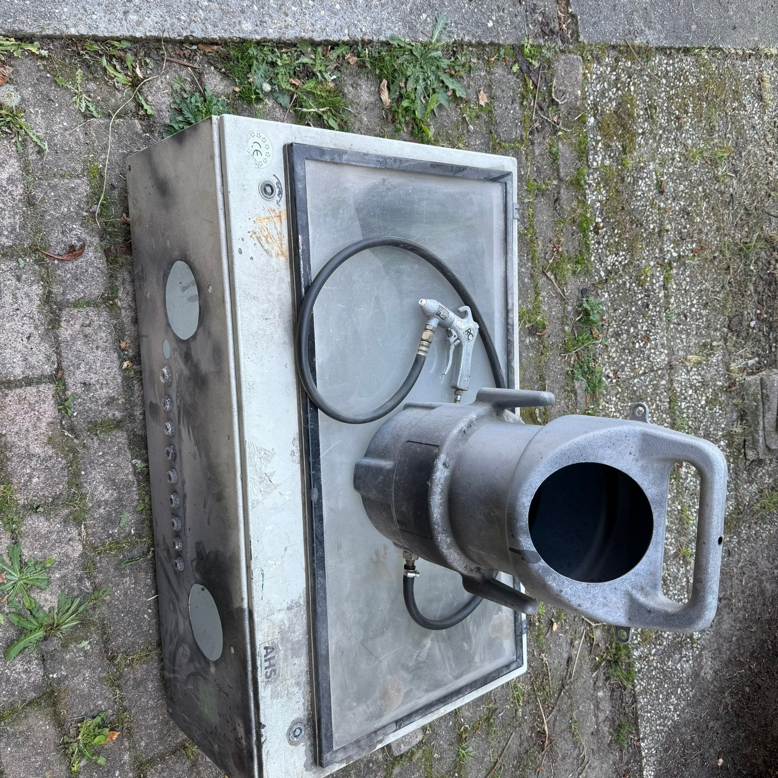 Te koop:Zandstraalmachine 10l met pistool op luchtdruk, Ophalen, Gebruikt, Overige typen
