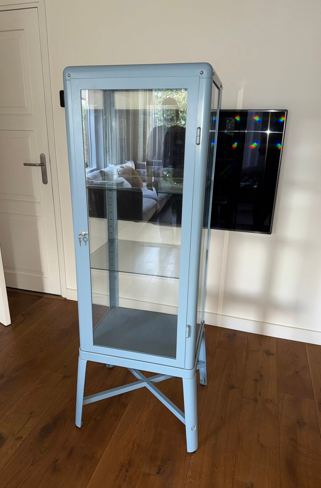 Fabrikor ikea vitrinekast, Ophalen, 100 tot 150 cm, 50 tot 100 cm, Zo goed als nieuw