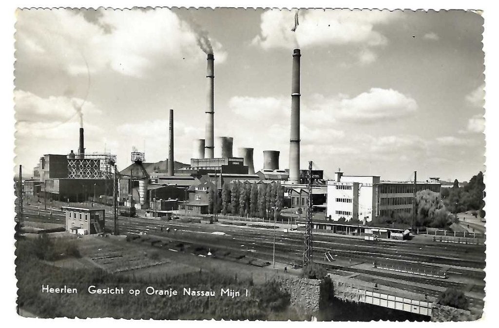 Heerlen - Gezicht op Oranje Nassau Mijn I, Verzamelen, Verzenden, 1940 tot 1960, Gelopen, Limburg