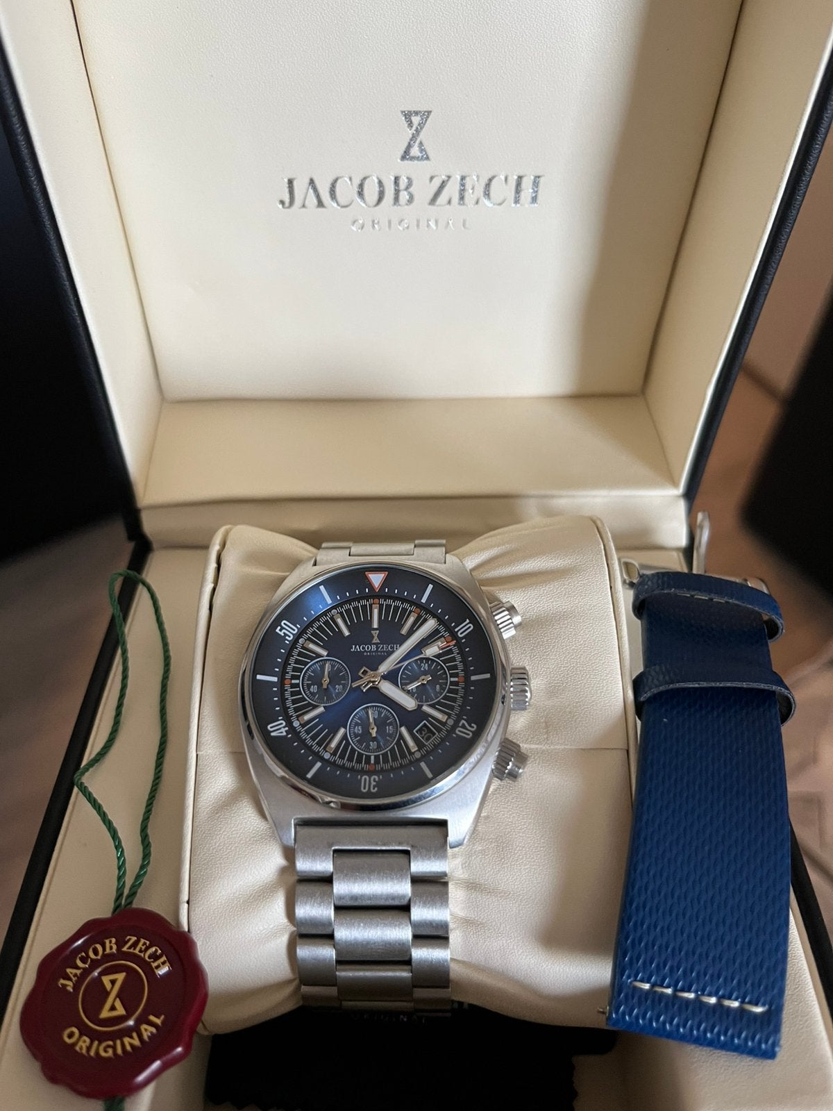 Jacob zech horloge, Ophalen of Verzenden, Leer, Overige merken