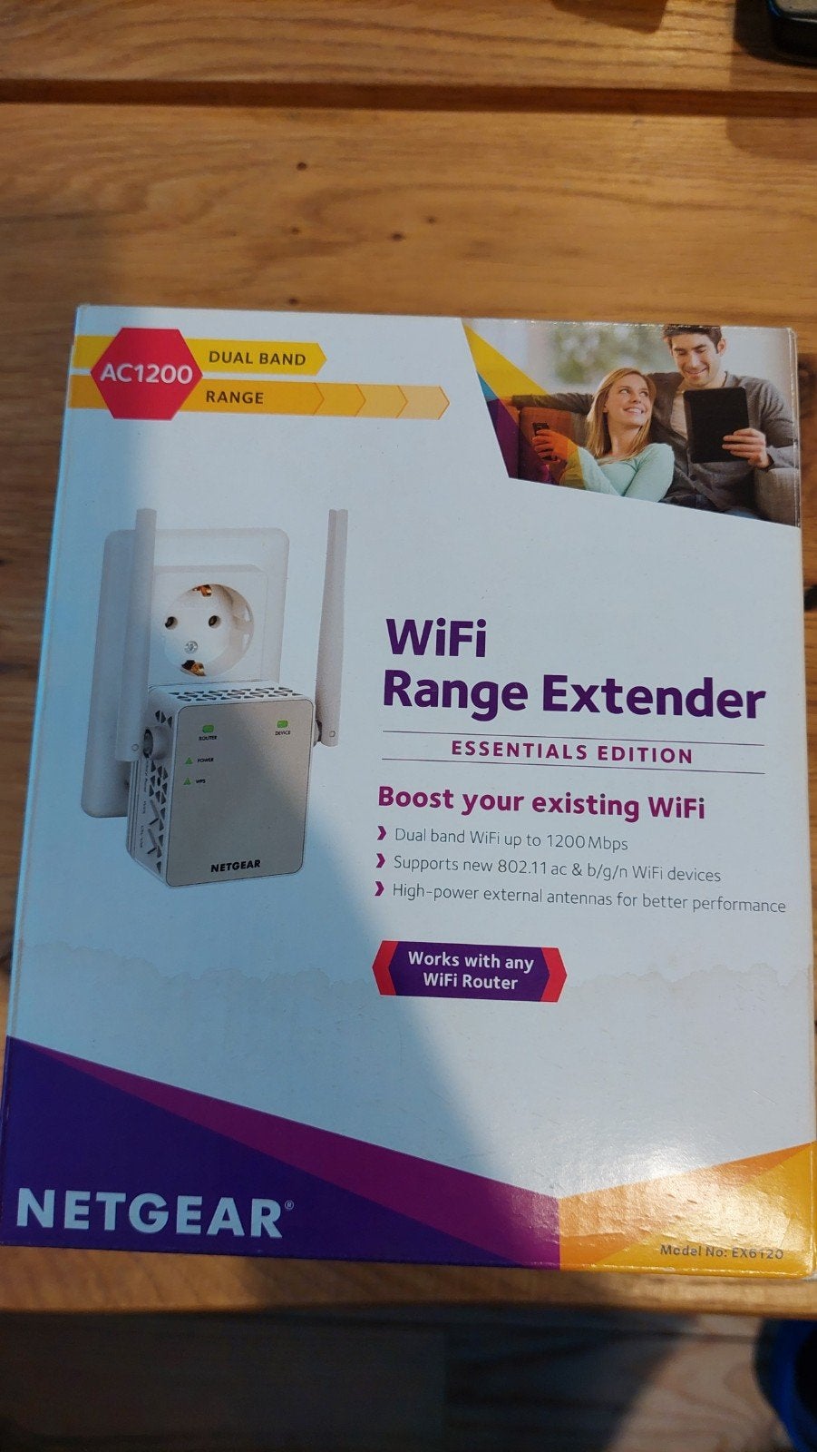 NETGEAR AC1200 Dual Band WiFi Range Extender, Computers en Software, Ophalen of Verzenden, Zo goed als nieuw, NETGEAR