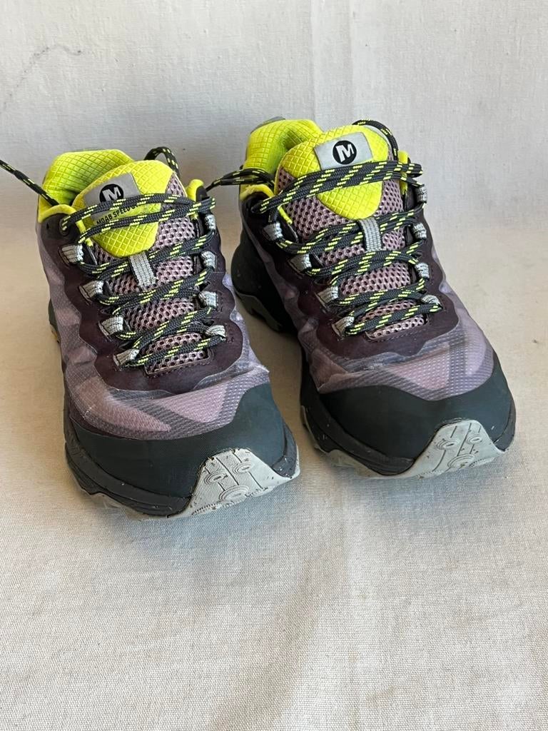 Merrel wandelschoenen moab speed gtx maat 38 dames paars, Ophalen of Verzenden, Zo goed als nieuw, Schoenen