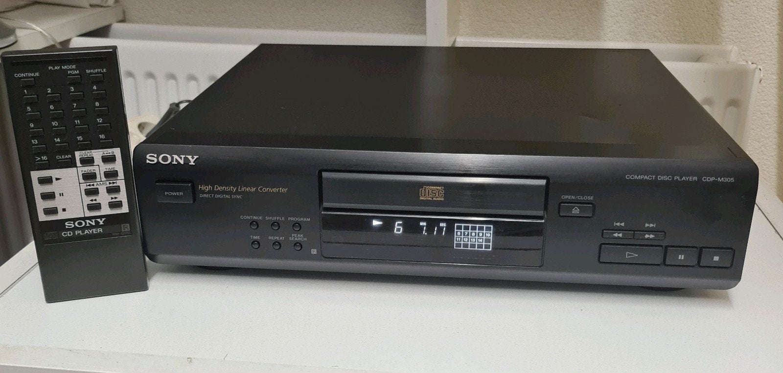 Sony cd speler cdp-m305 + afstandsbediening, Audio, Tv en Foto, Cd-spelers, Ophalen of Verzenden, Sony