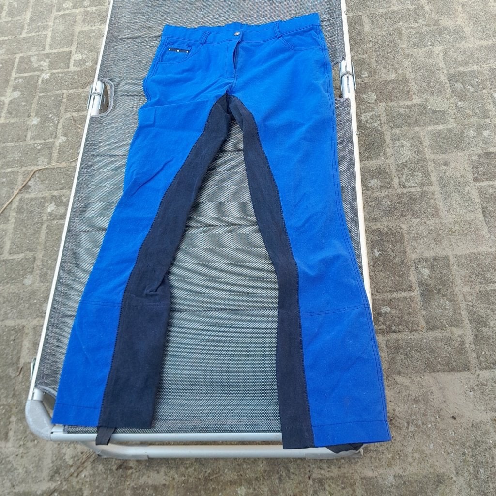 jodphur rijbroek blauw maat 84, Dieren en Toebehoren, Paardrijkleding, Blauw, Gebruikt, L, Overige merken