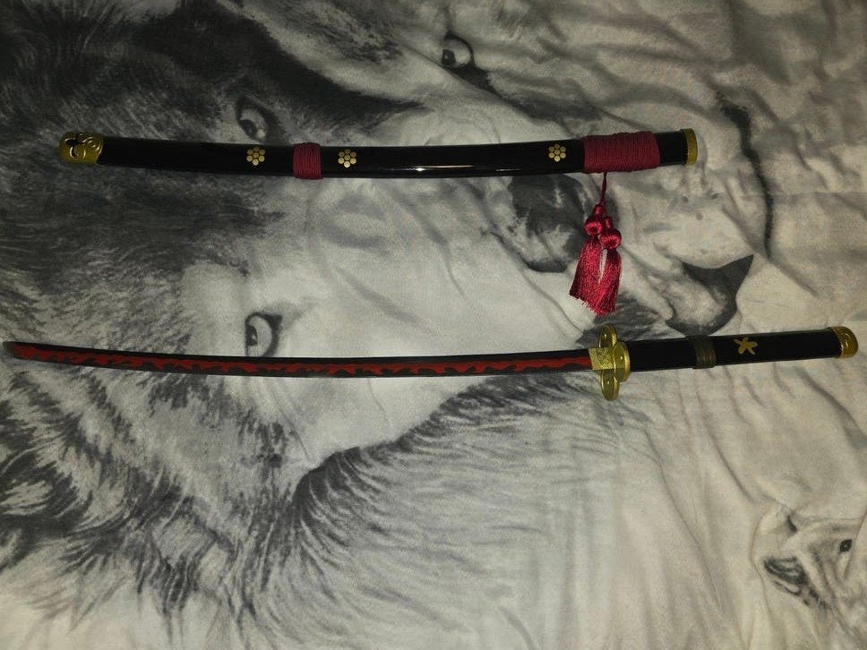 One Piece Zoro Katana Roronoa Zwaard Roestvrij Staal, Ophalen, Zo goed als nieuw