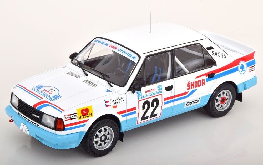 Skoda 130 LR Rally Acropolis 1986 Kvaizar, 1/18, IXO, Overige merken, ., IXO, Nieuw