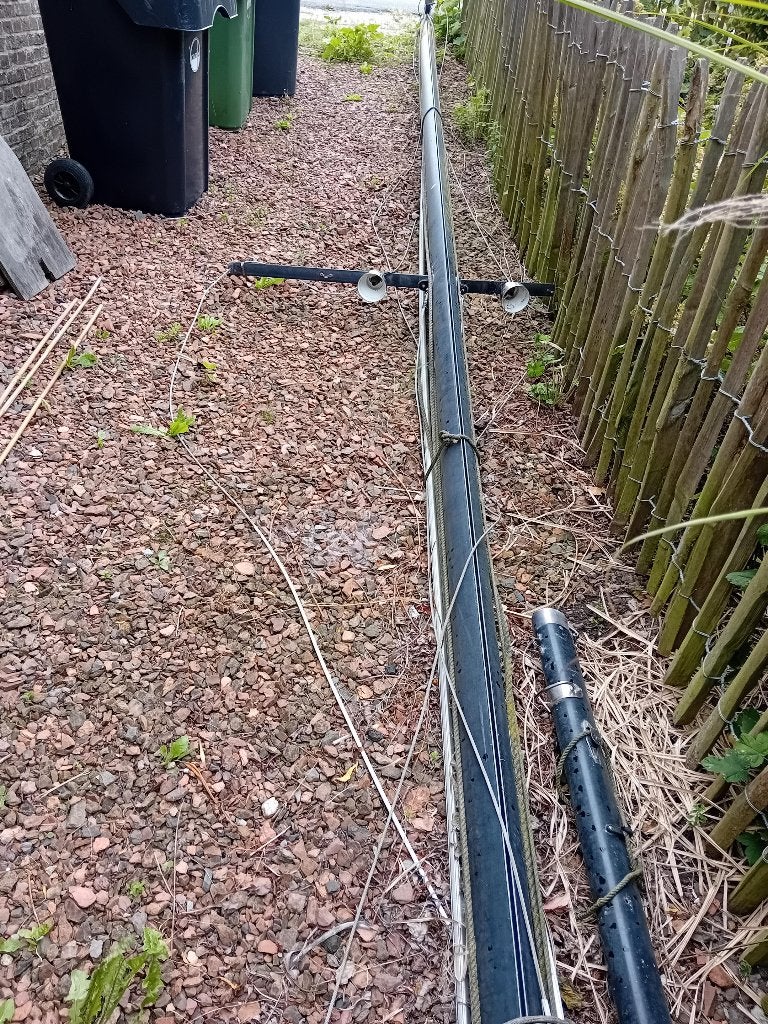 mast, giek en zeilen, Ophalen, 6 meter of meer, Gebruikt, Minder dan 15 m²