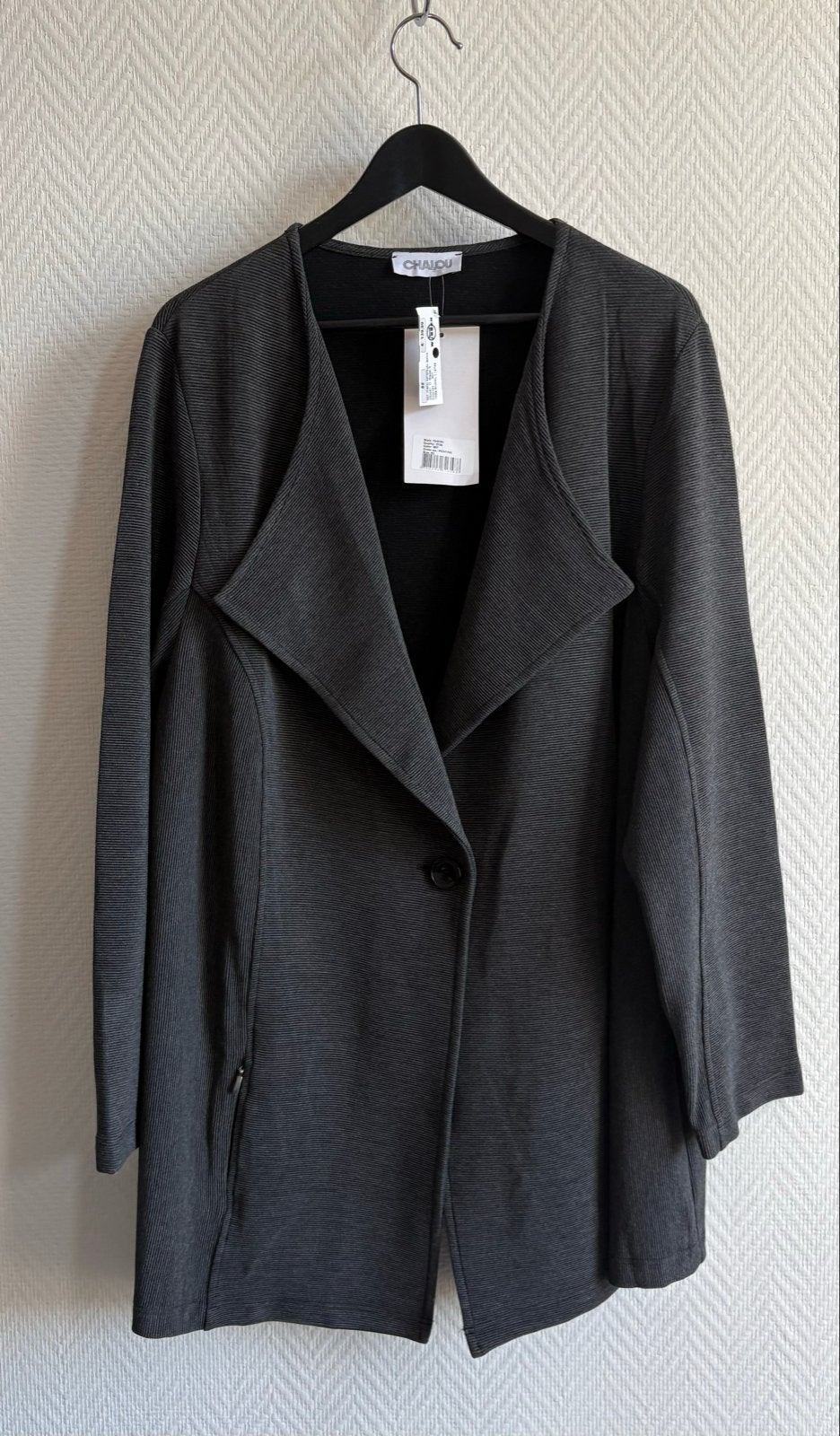 Chalou Jasje / blazer maat 52, Kleding | Dames, Verzenden, Nieuw, Grijs
