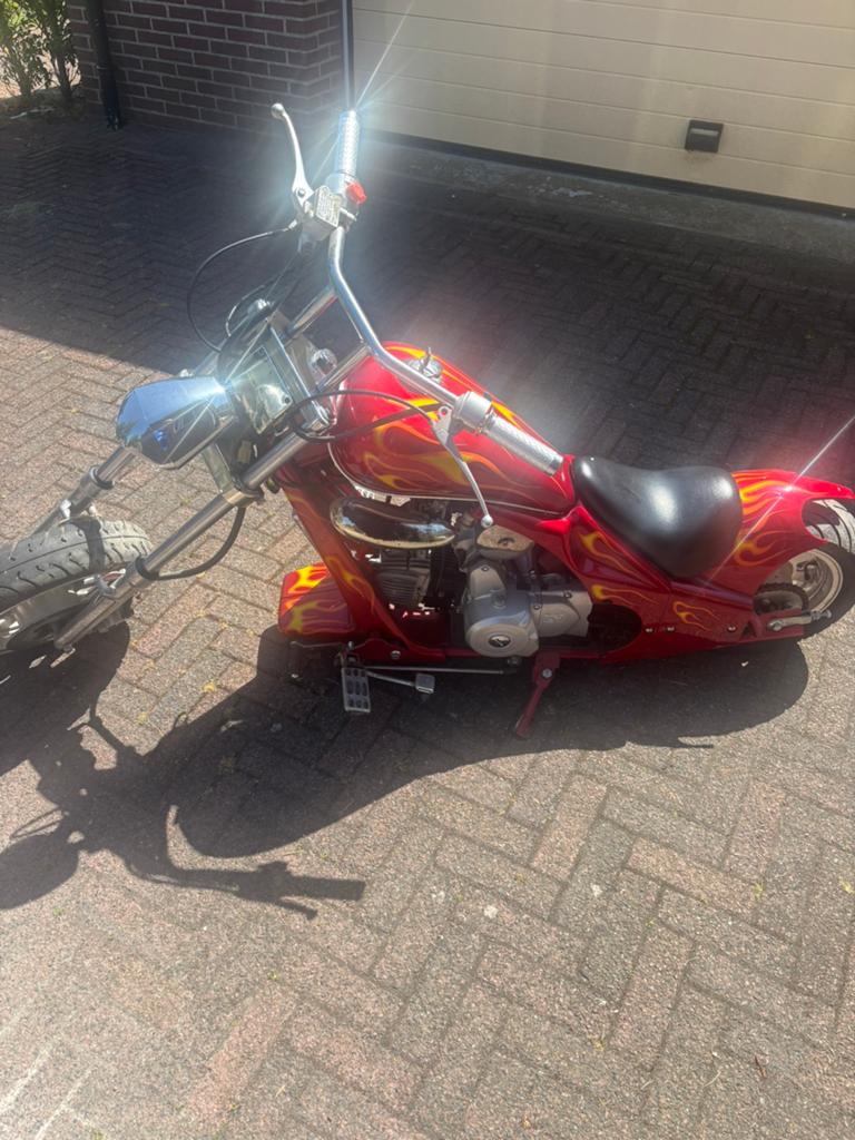 Mini chopper 70 cc, Ophalen, Gebruikt, Schijfrem, Overige typen