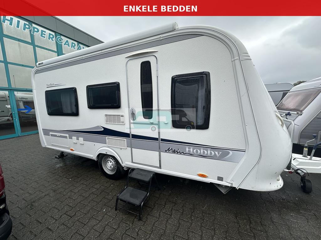 Hobby excellent 460 LU Mover, voortent, luifel (bj 2012), Caravans en Kamperen, Caravans, Hobby, Bedrijf, Schokbreker, 6 tot 7 meter