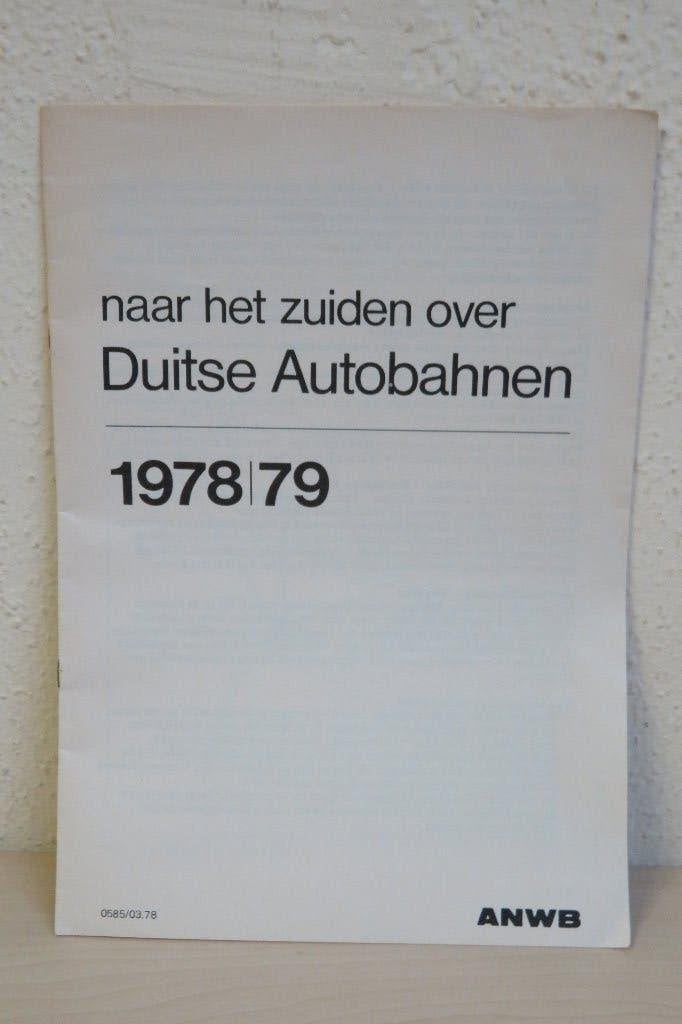 ANWB informatie folder Duitse Autobahnen 1978/79, Verzamelen, Overige Verzamelen, Gebruikt, Ophalen of Verzenden