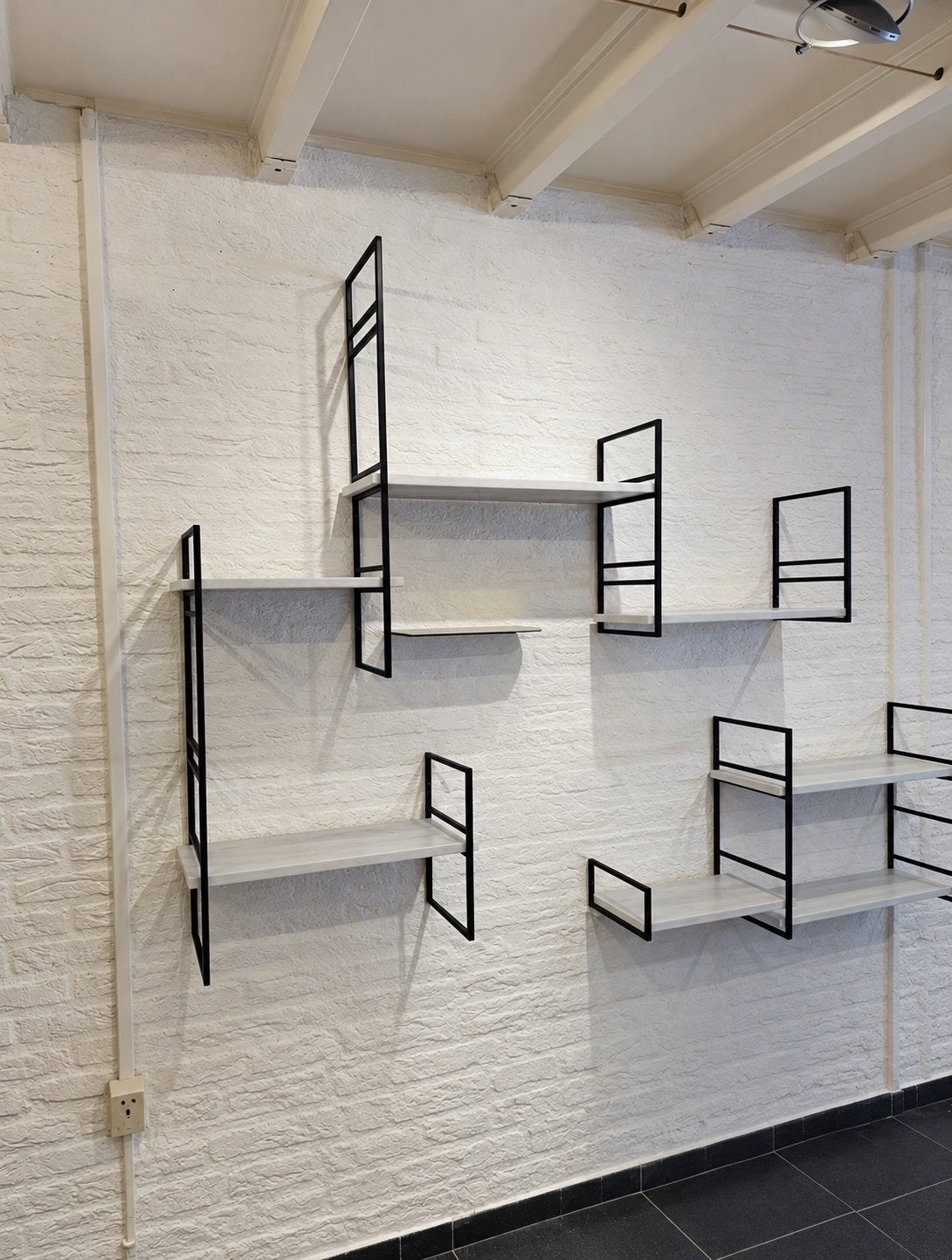 Furnified Design wandrek met marmeren planken, Ophalen, Gebruikt