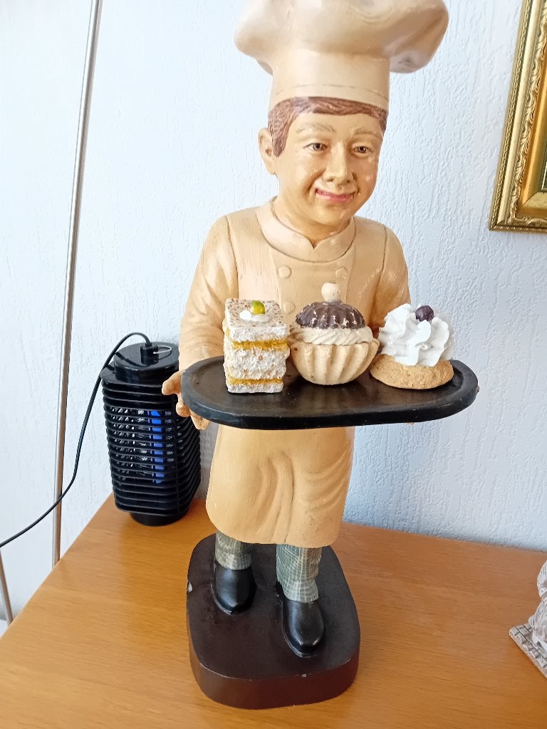 bakkerspop uit etalage, Ophalen