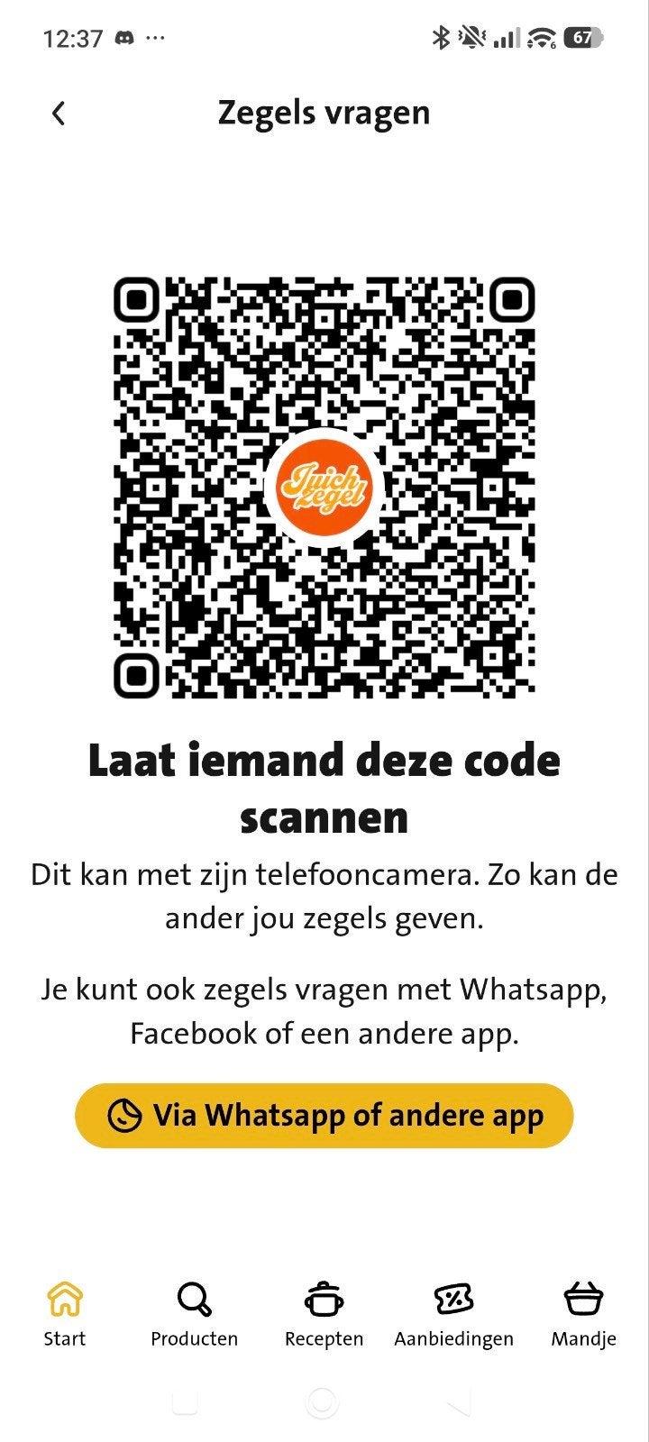 Doneer gratis jumbo juich zegels, Jumbo, Ophalen