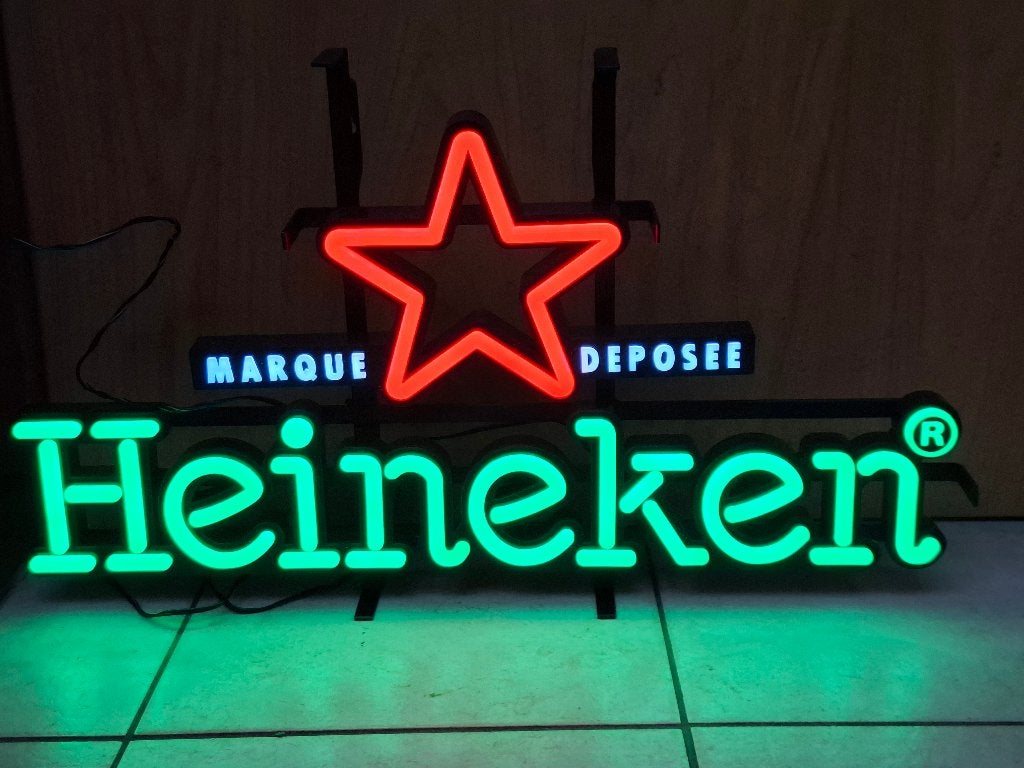 nieuwe lichtreclame Heineken, Ophalen of Verzenden, Nieuw, Lichtbak of (neon) lamp