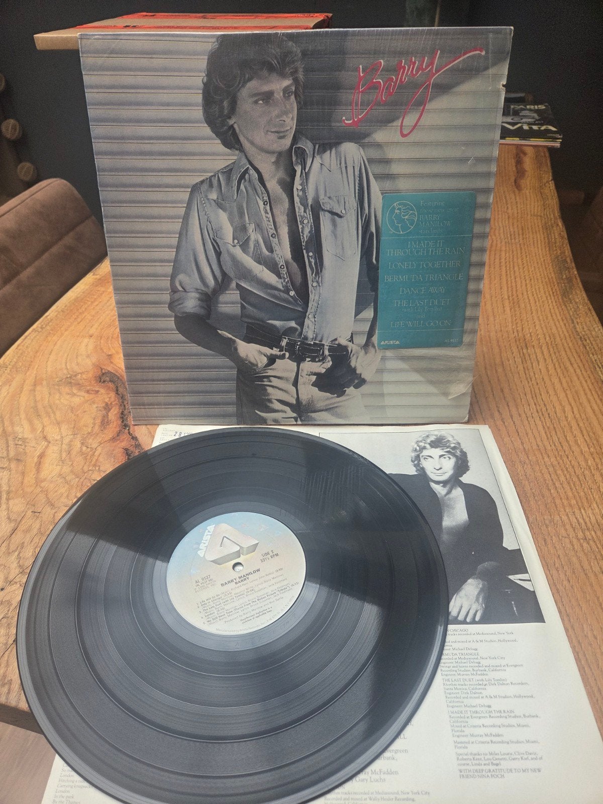 Barry Manilow - Barry LP (1980) - Pop Vinyl, Cd's en Dvd's, LP, Gebruikt, Pop, Ophalen of Verzenden