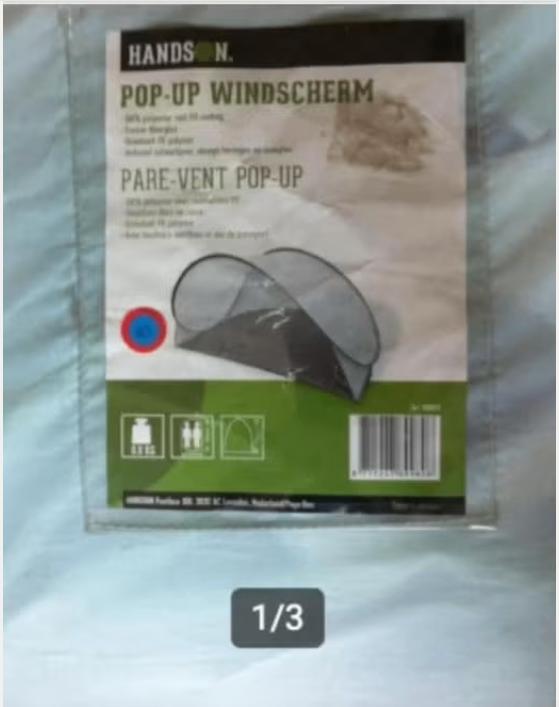 Pop up scherm Hansson 2 persoons, Ophalen of Verzenden, Zo goed als nieuw, Tot en met 2