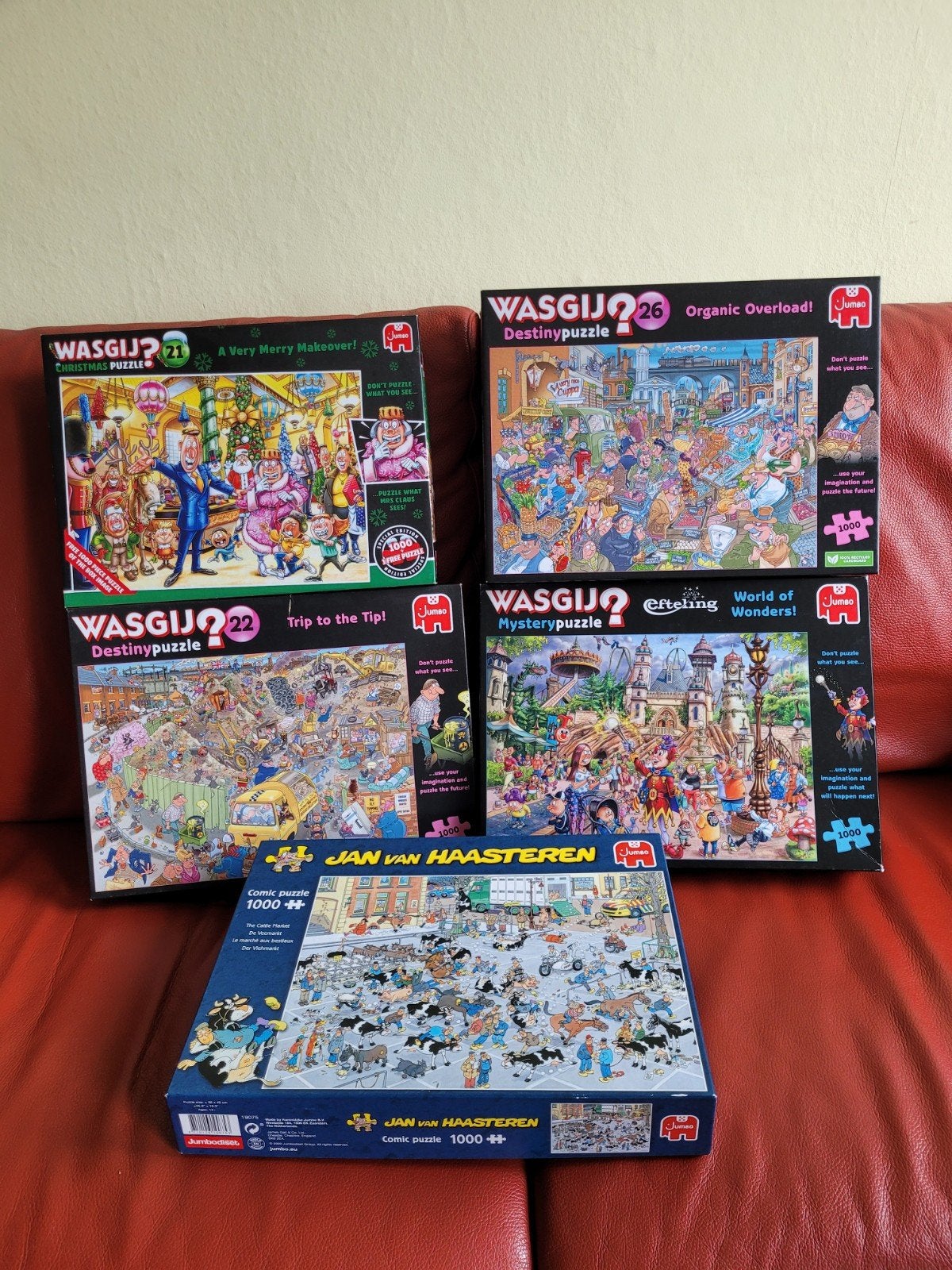 Wasgij en Jan van haasteren puzzel, Ophalen, 500 t/m 1500 stukjes, Legpuzzel