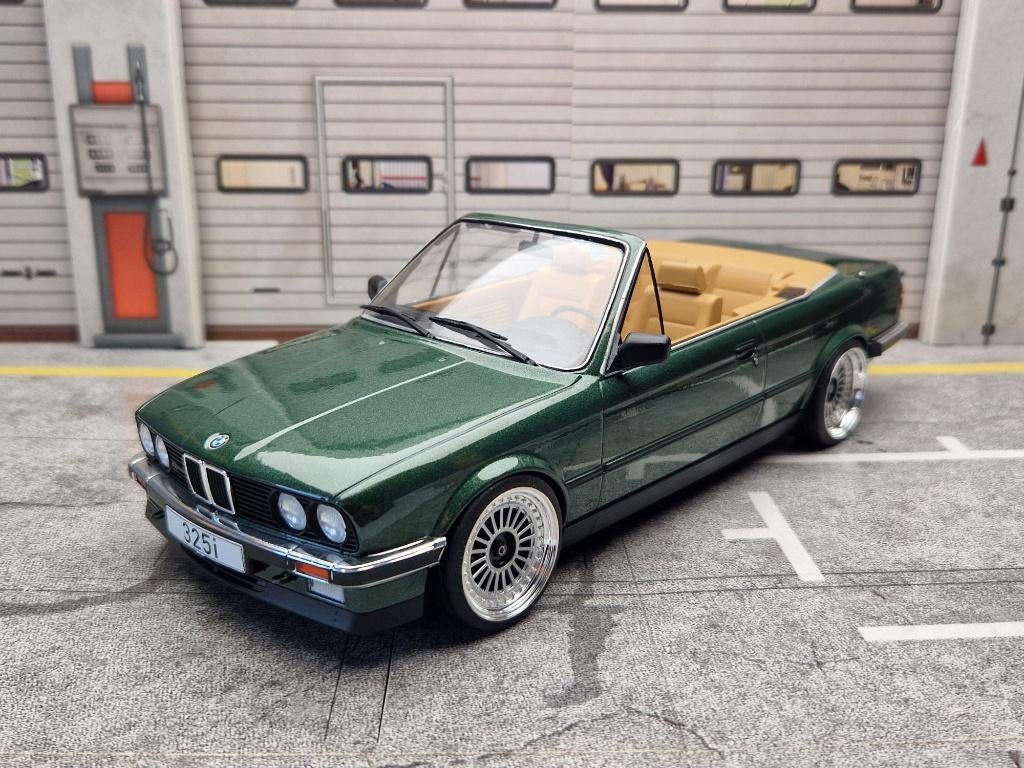 1:18 BMW E30 325I Cabriolet met Custom Alpina retro velgen!!, Overige merken, MCG / SDmodelcartuning, Auto, .