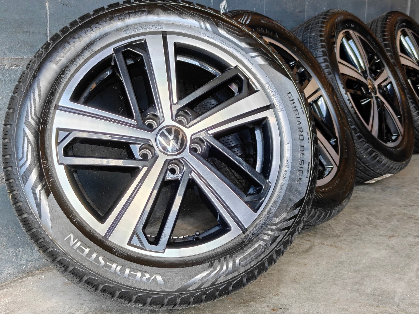 17" Originele VW Caddy V "Colombo" All Season set Vredestein, Ophalen, 215 mm, Banden en Velgen, Nieuw