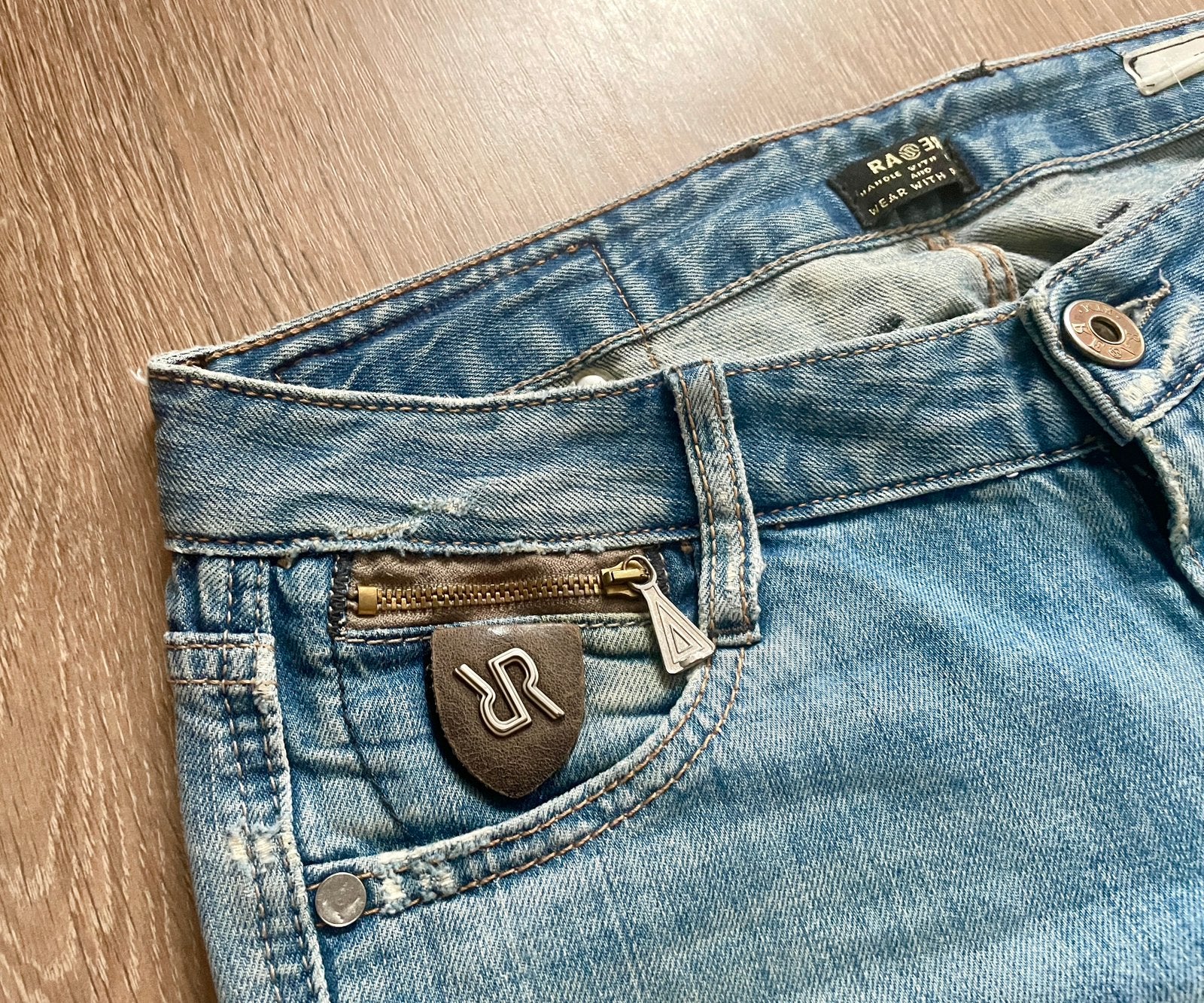 Raer jeans maat 27, Kleding | Dames, Ophalen of Verzenden, Zo goed als nieuw, Blauw, W27 (confectie 34) of kleiner