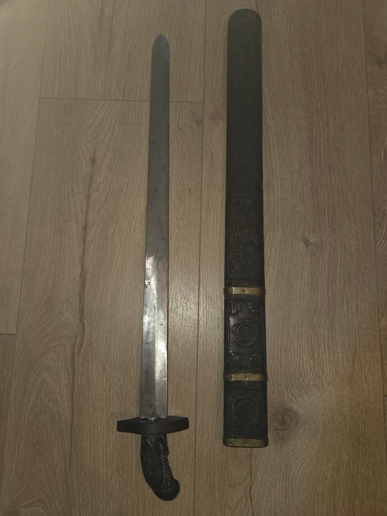 Oud Chinees zwaard sabel, Ophalen of Verzenden, Overige soorten, Azië, Zwaard of Sabel