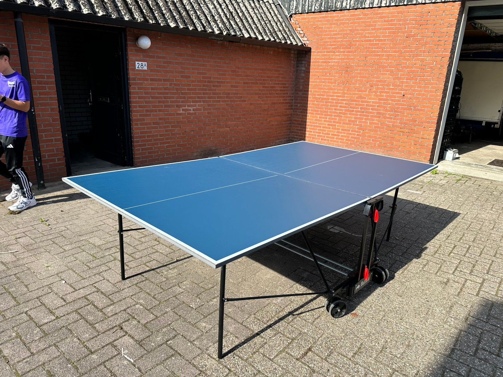 Mooie tafeltennistafel zonder net, Ophalen, Zo goed als nieuw, Tafel Indoor